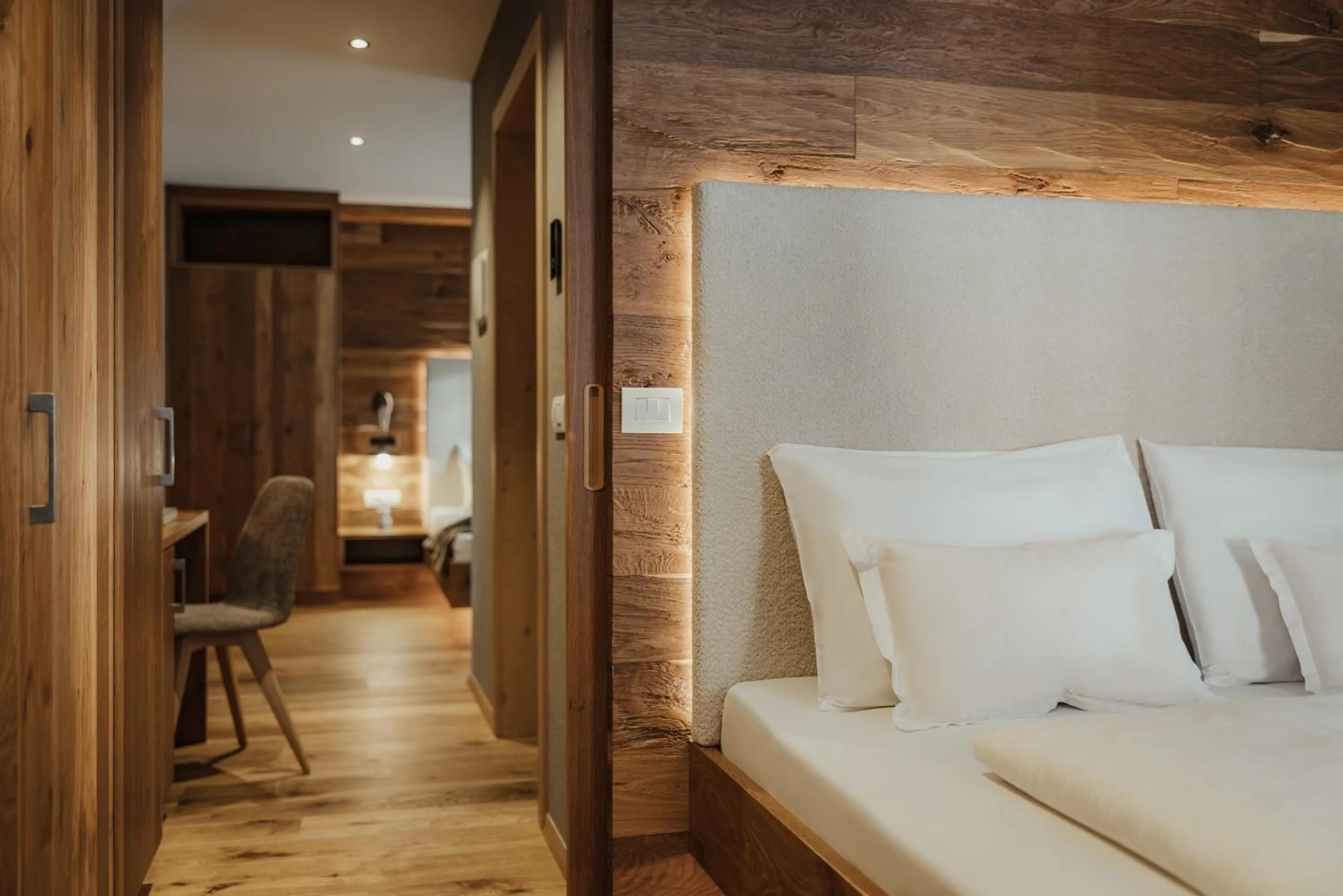 Bed in Hotel B&B Feldmessner