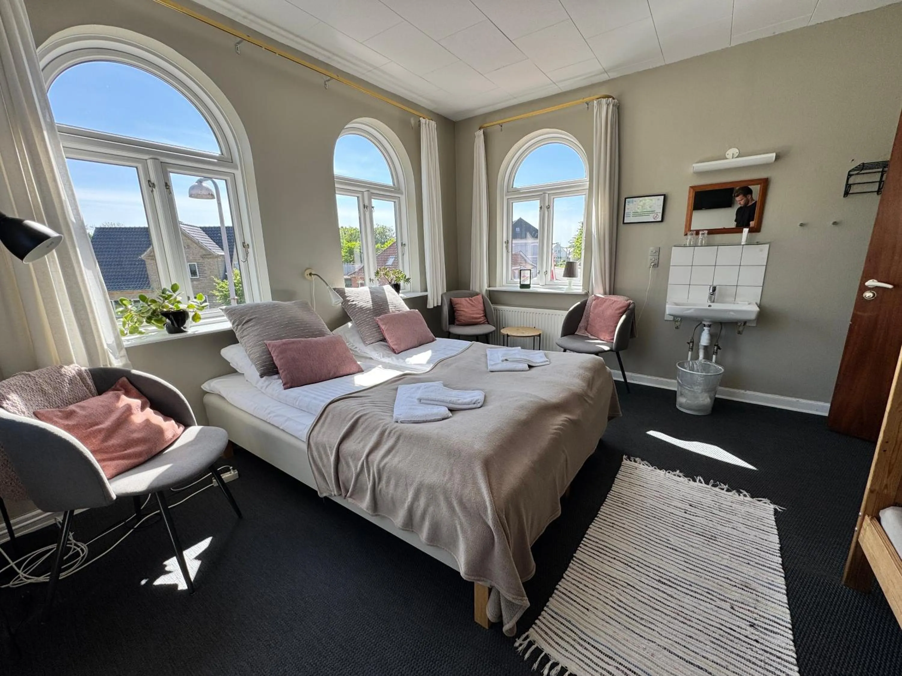 Bed in Gredstedbro Hotel