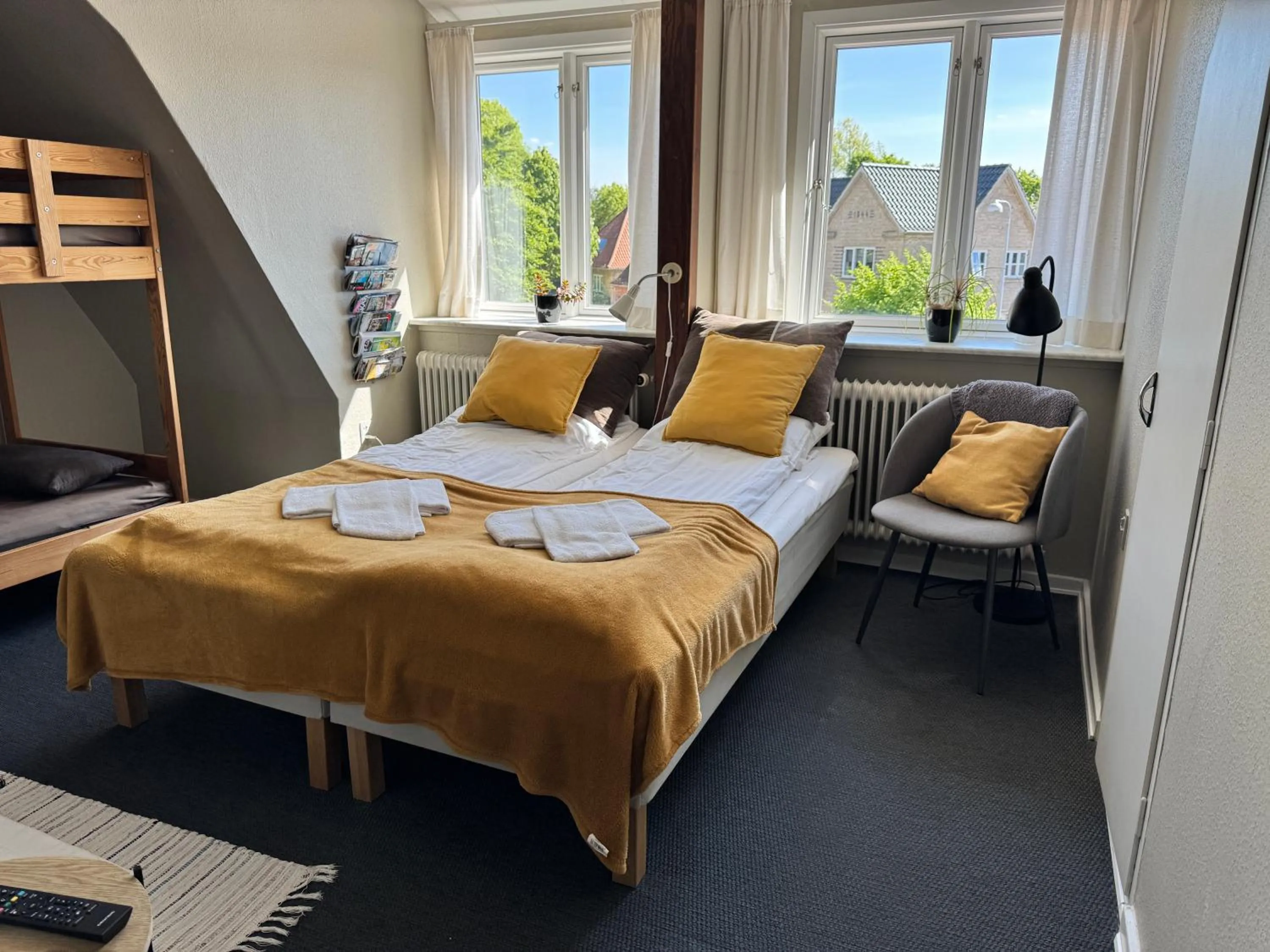 Bed in Gredstedbro Hotel