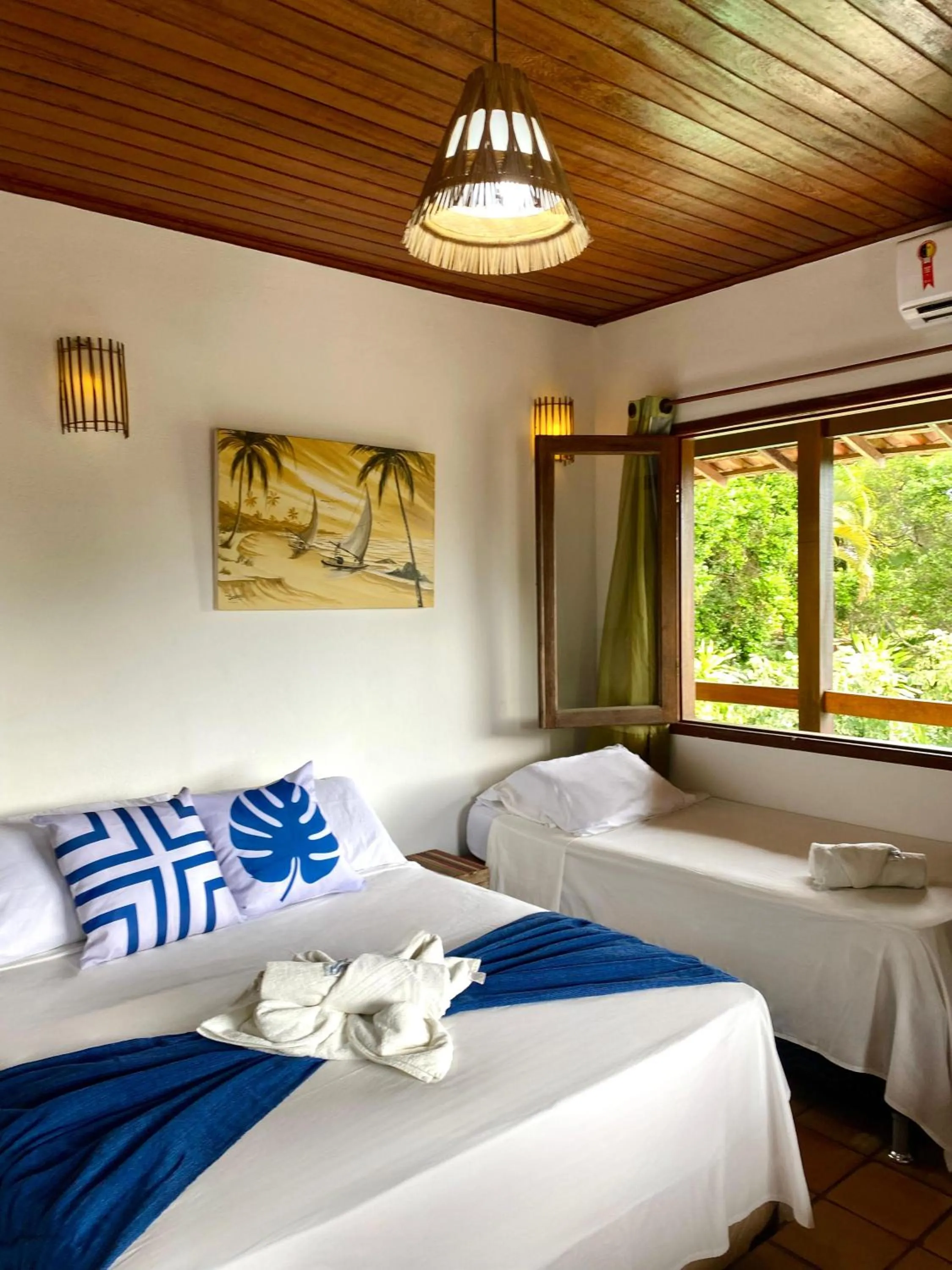 Bed in Pousada Arraial Lua Crescente