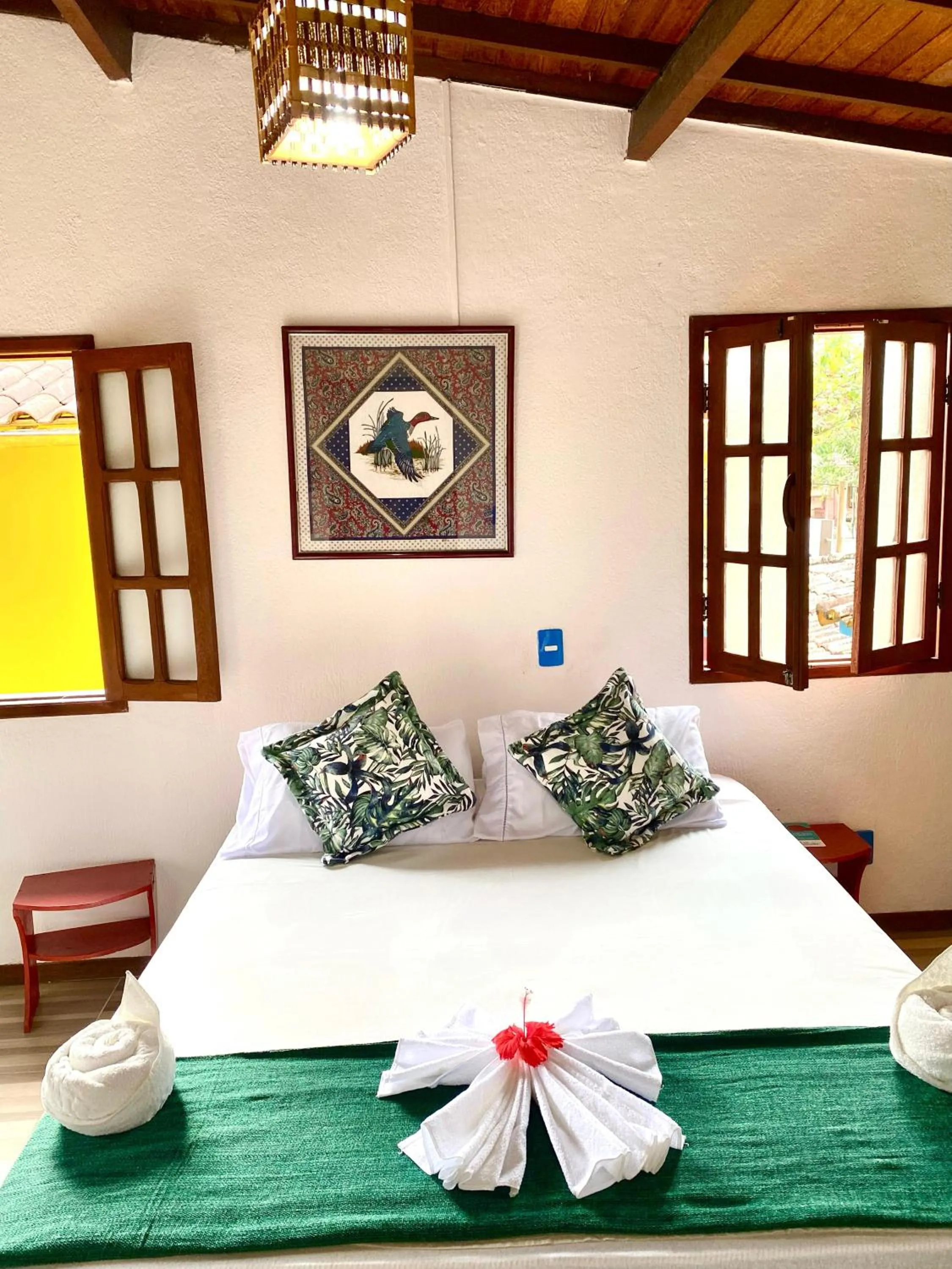 Bed in Pousada Arraial Lua Crescente