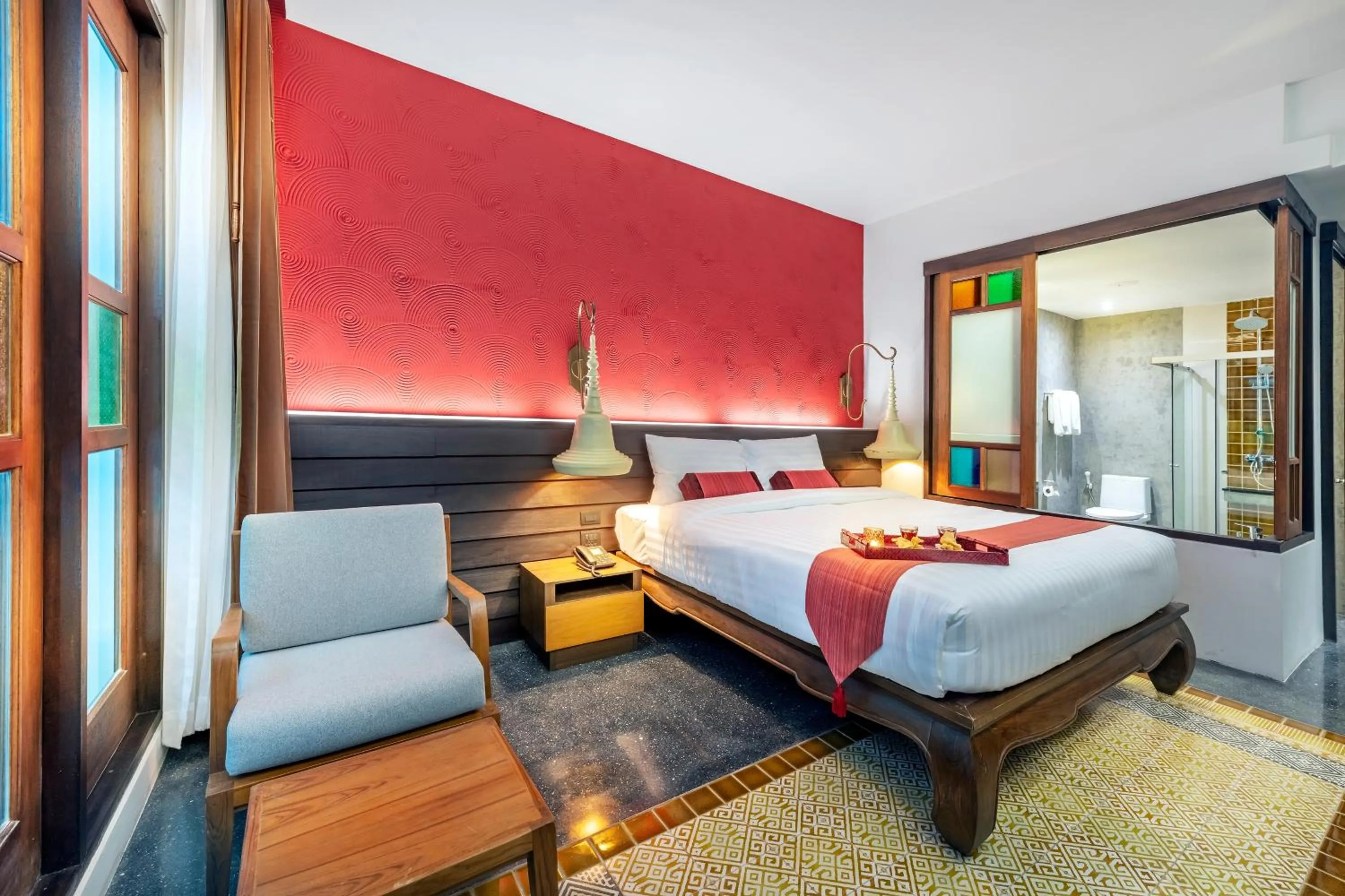 Bedroom, Bed in Monkham Village Hat Yai