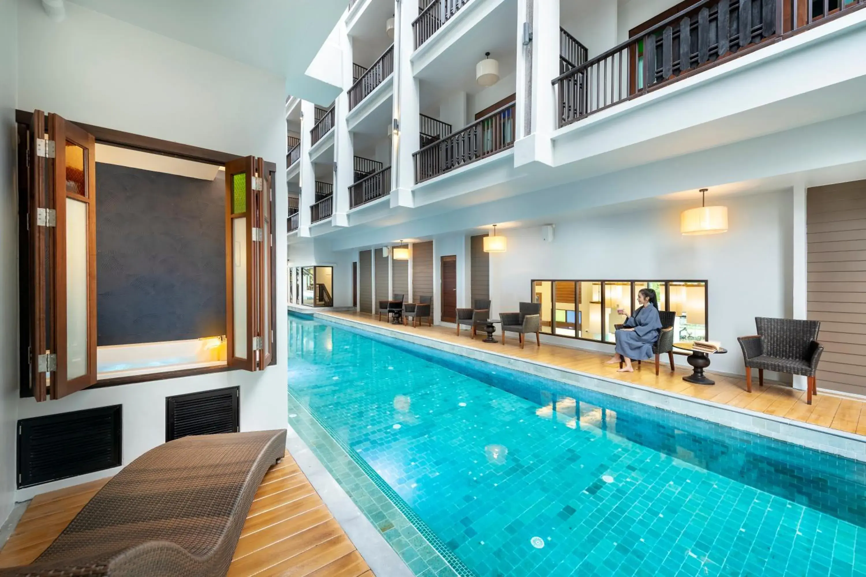 Pool view in Monkham Village Hat Yai Pool view in Monkham Village Hat Yai