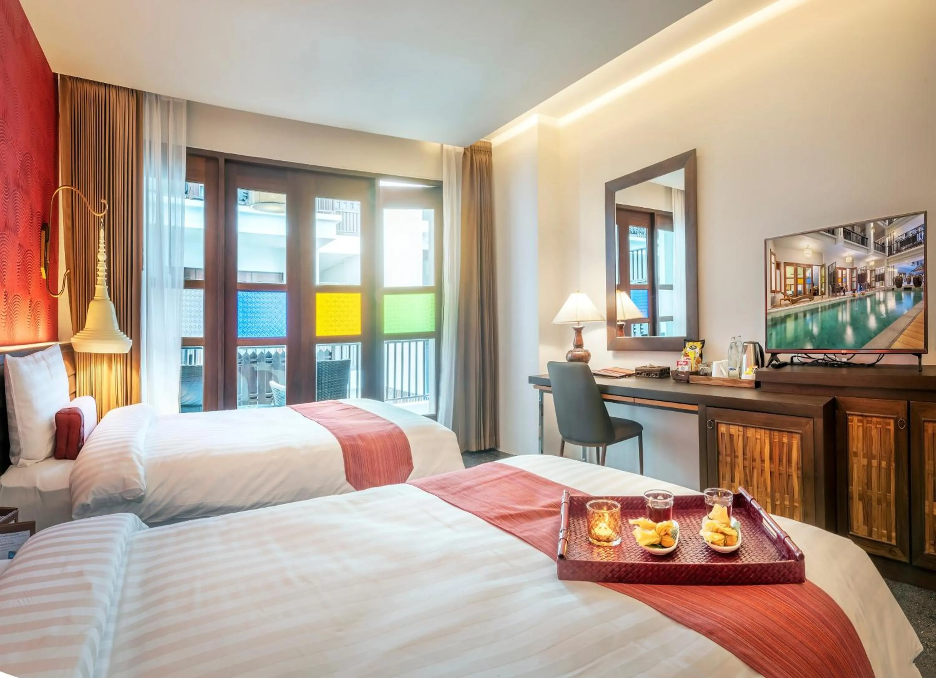 Bedroom, Bed in Monkham Village Hat Yai