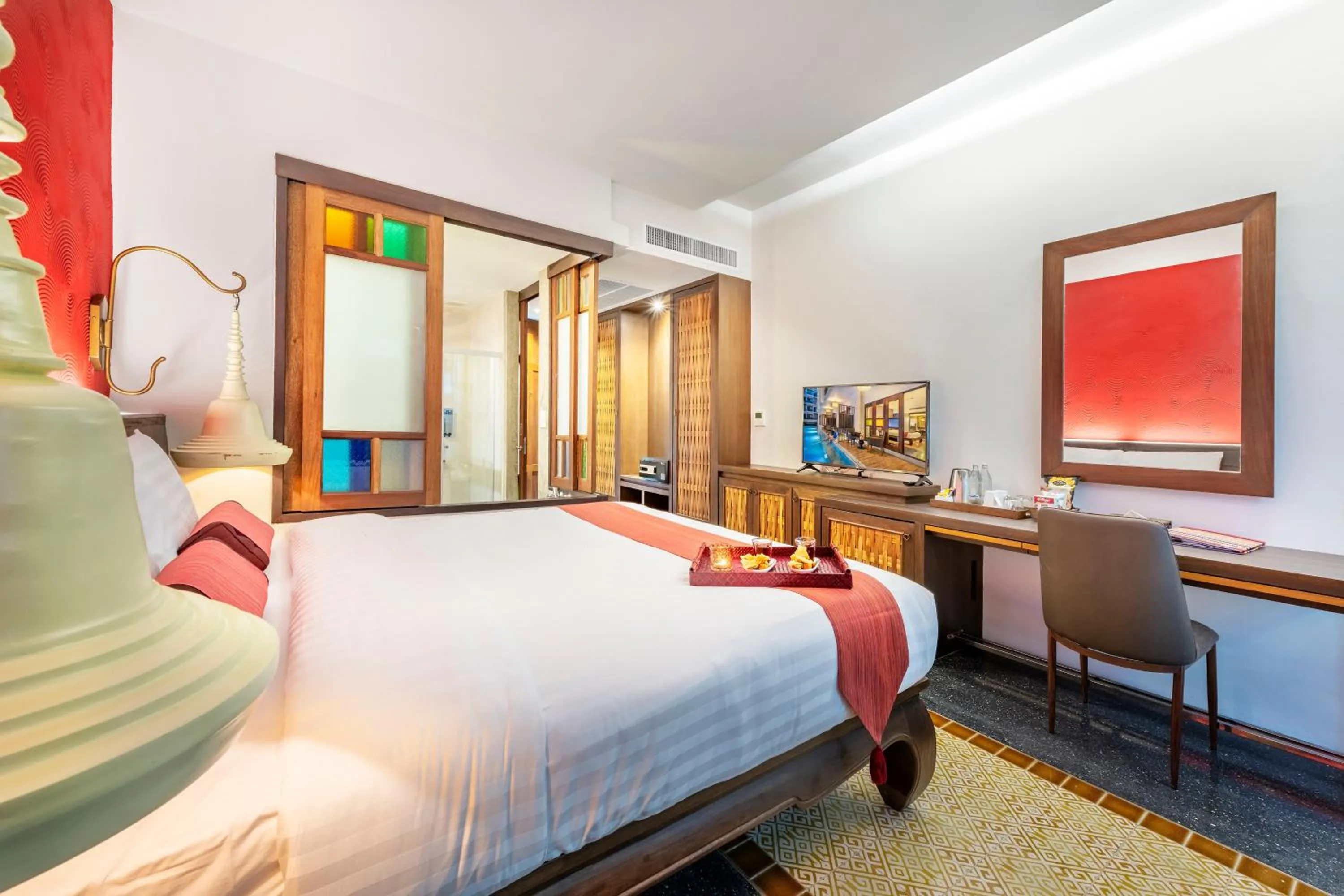 Bedroom, Bed in Monkham Village Hat Yai