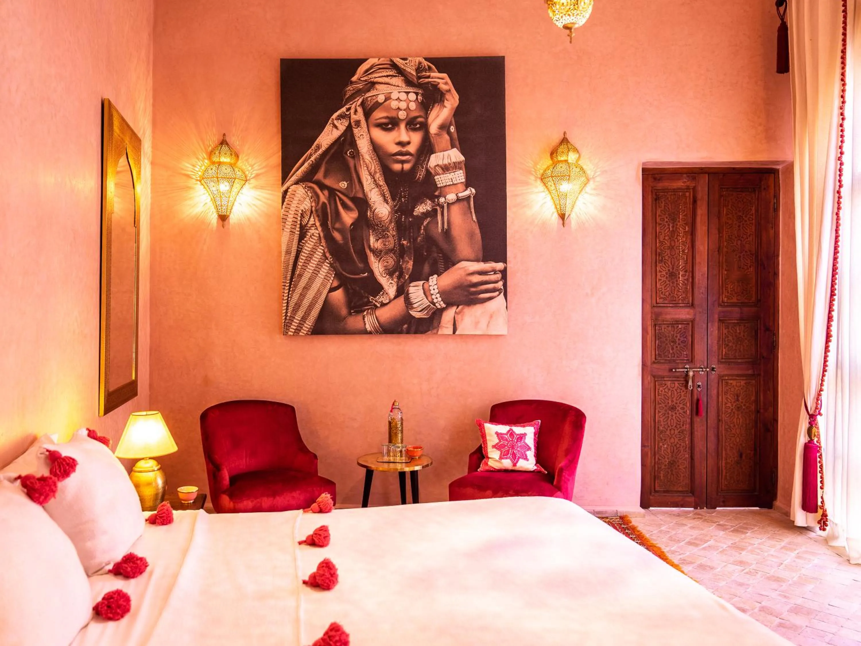 Photo of the whole room, Bed in Riad Selouane