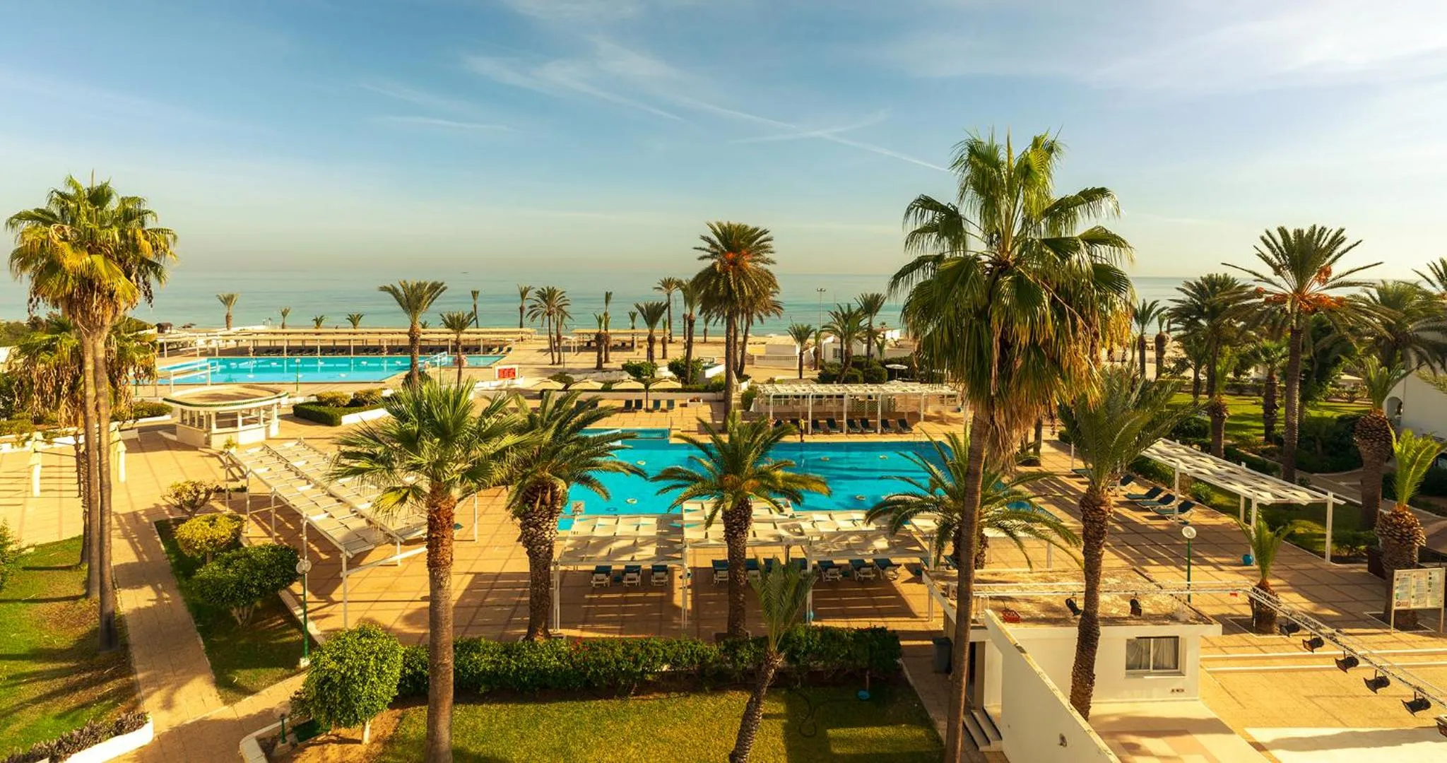 Pool view in El Mouradi Port El Kantaoui