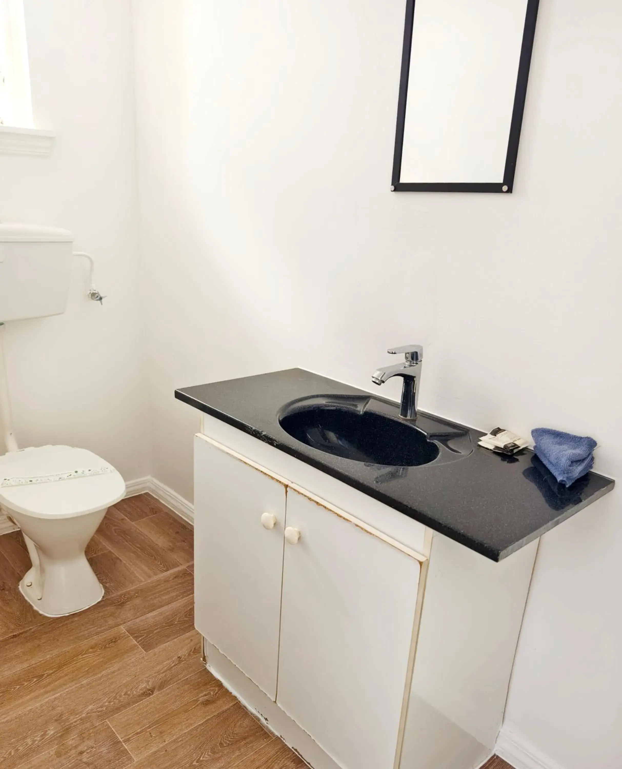 Toilet in Ferry Motel Toilet in Ferry Motel