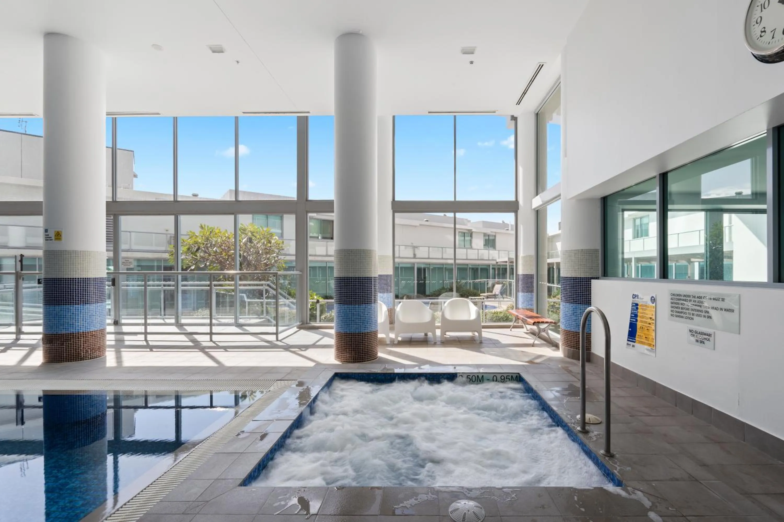 Pool view in Brighton Shores