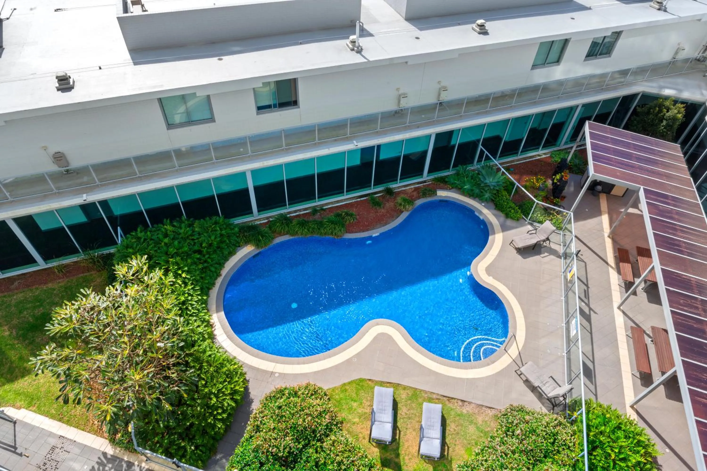 Pool view in Brighton Shores