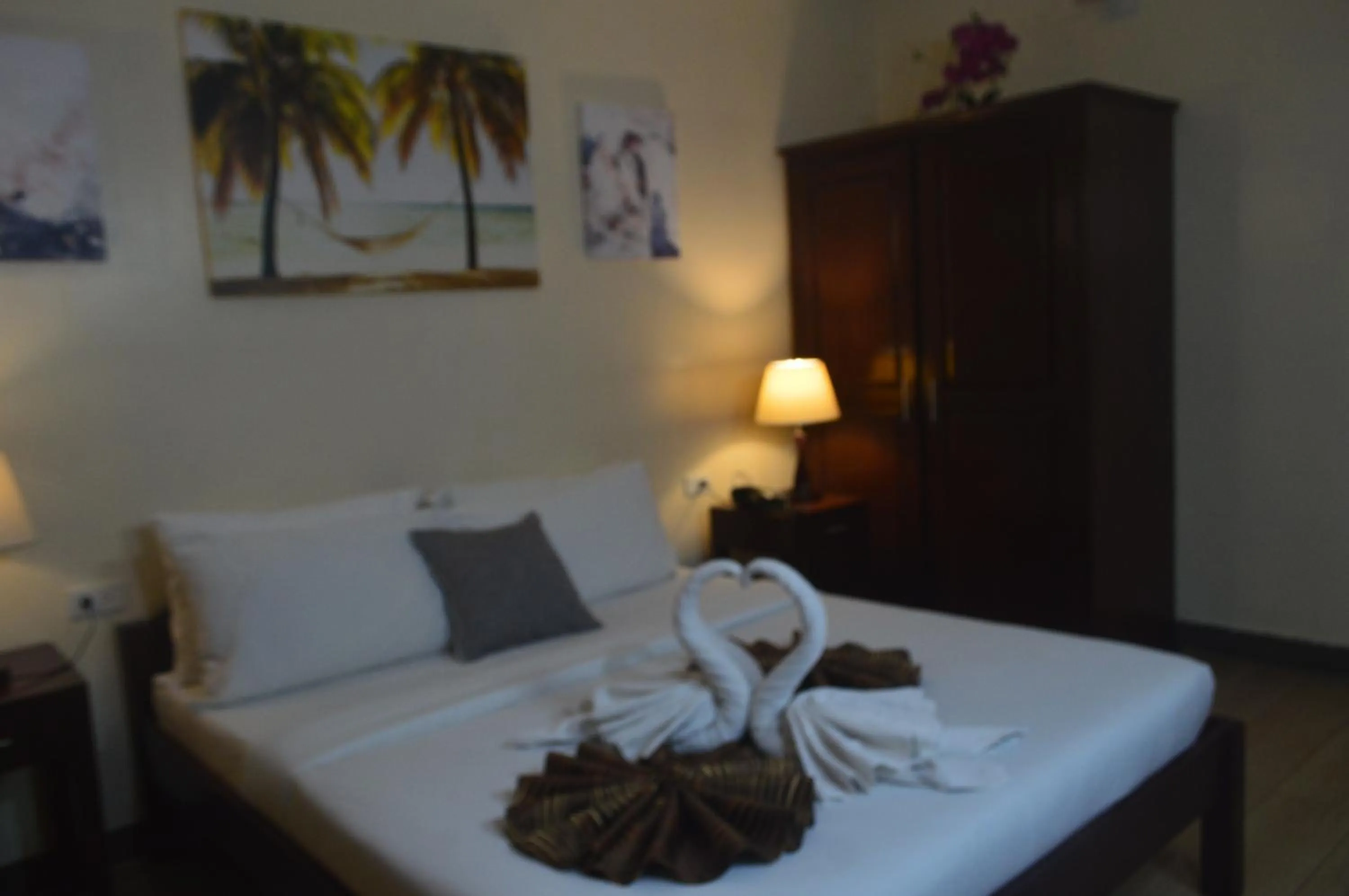 Bed in Sea Garden Resort Iloilo