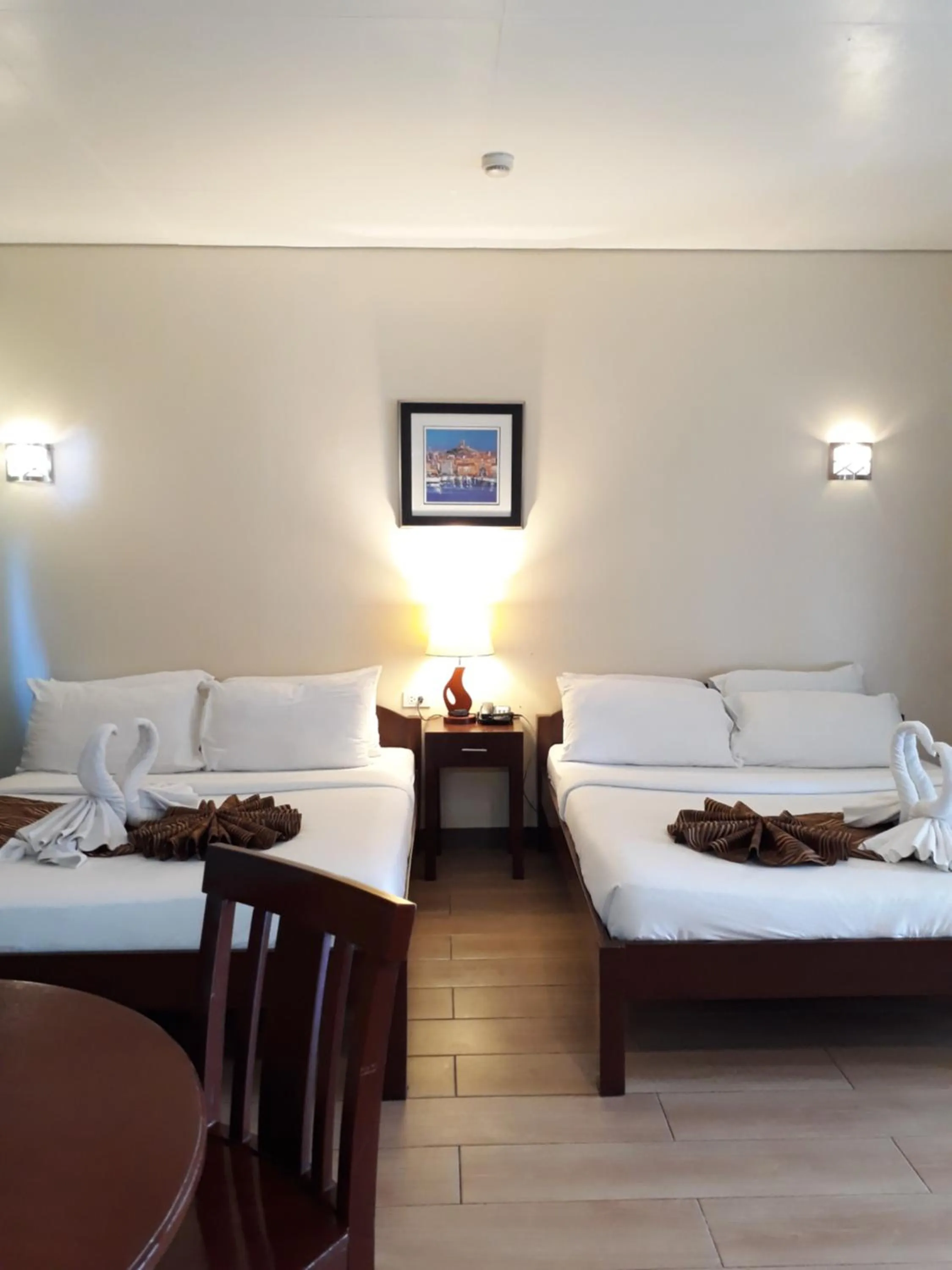 Bed in Sea Garden Resort Iloilo