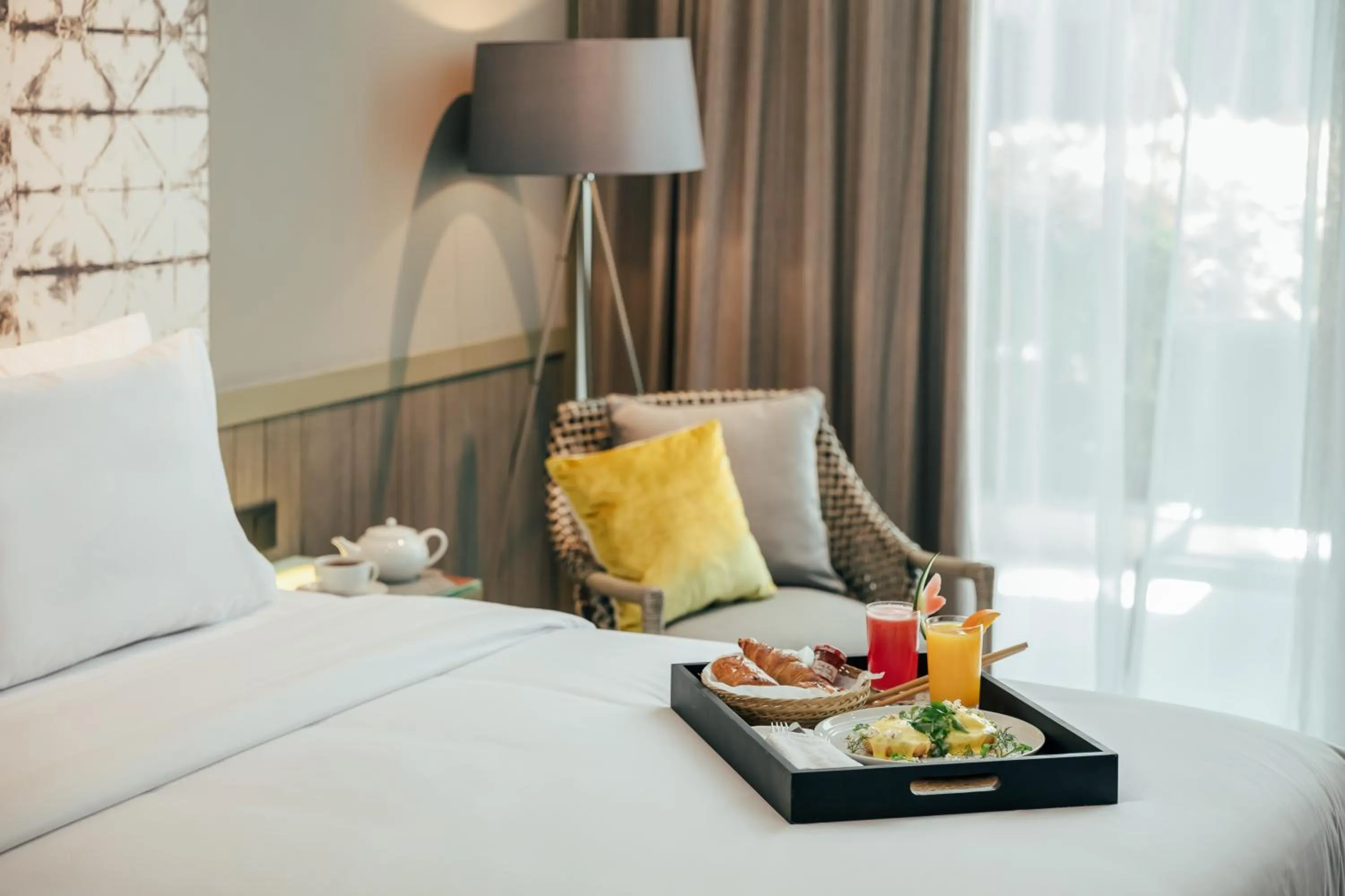 Breakfast, Bed in Kanvaz Village Resort Seminyak