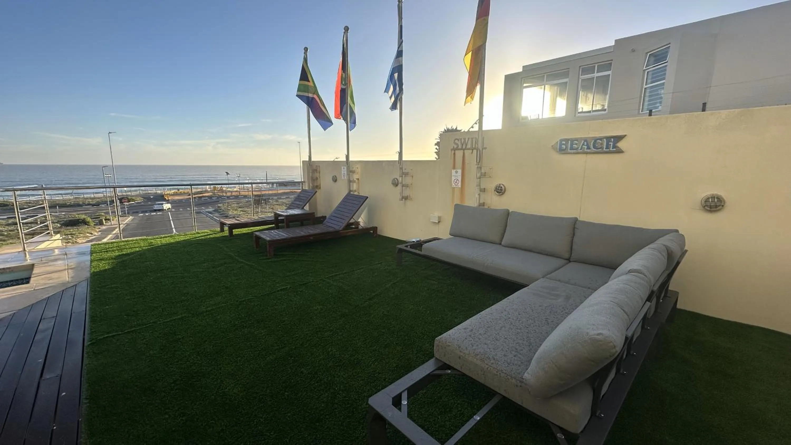 Patio in Oceansnest Guest House