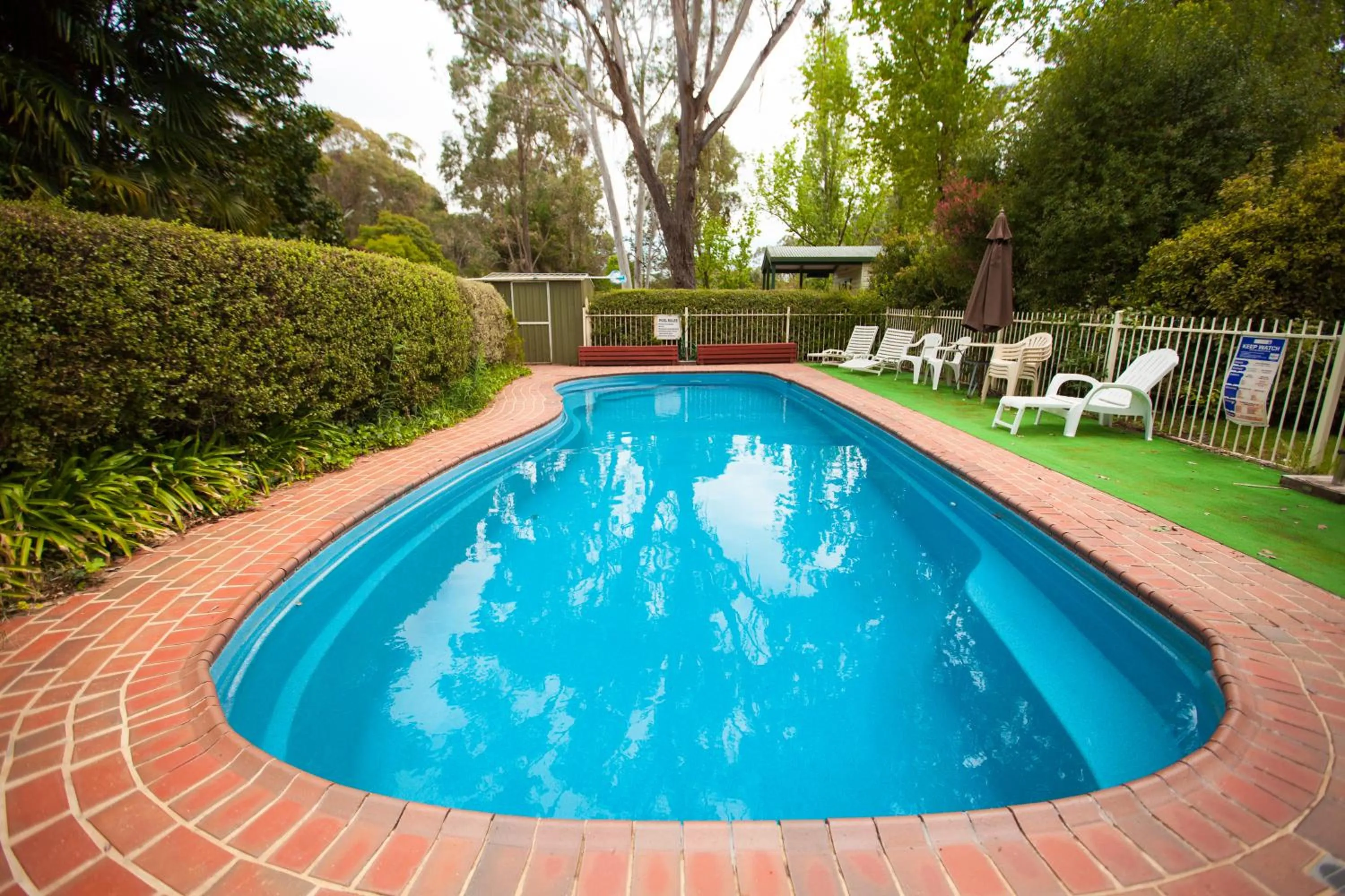 Swimming pool in Beechworth Holiday Park