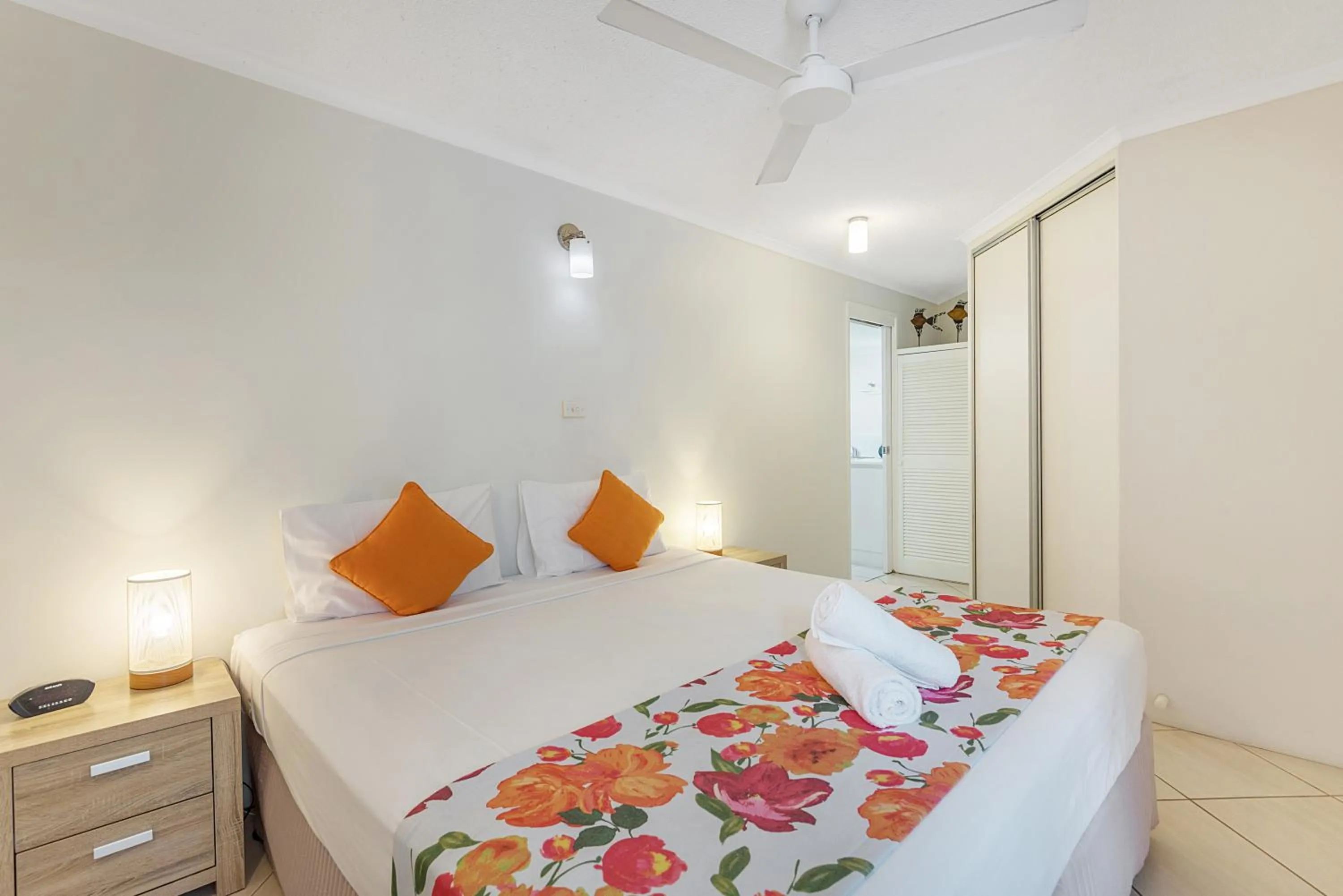 Bed in Outrigger Apartments Port Douglas