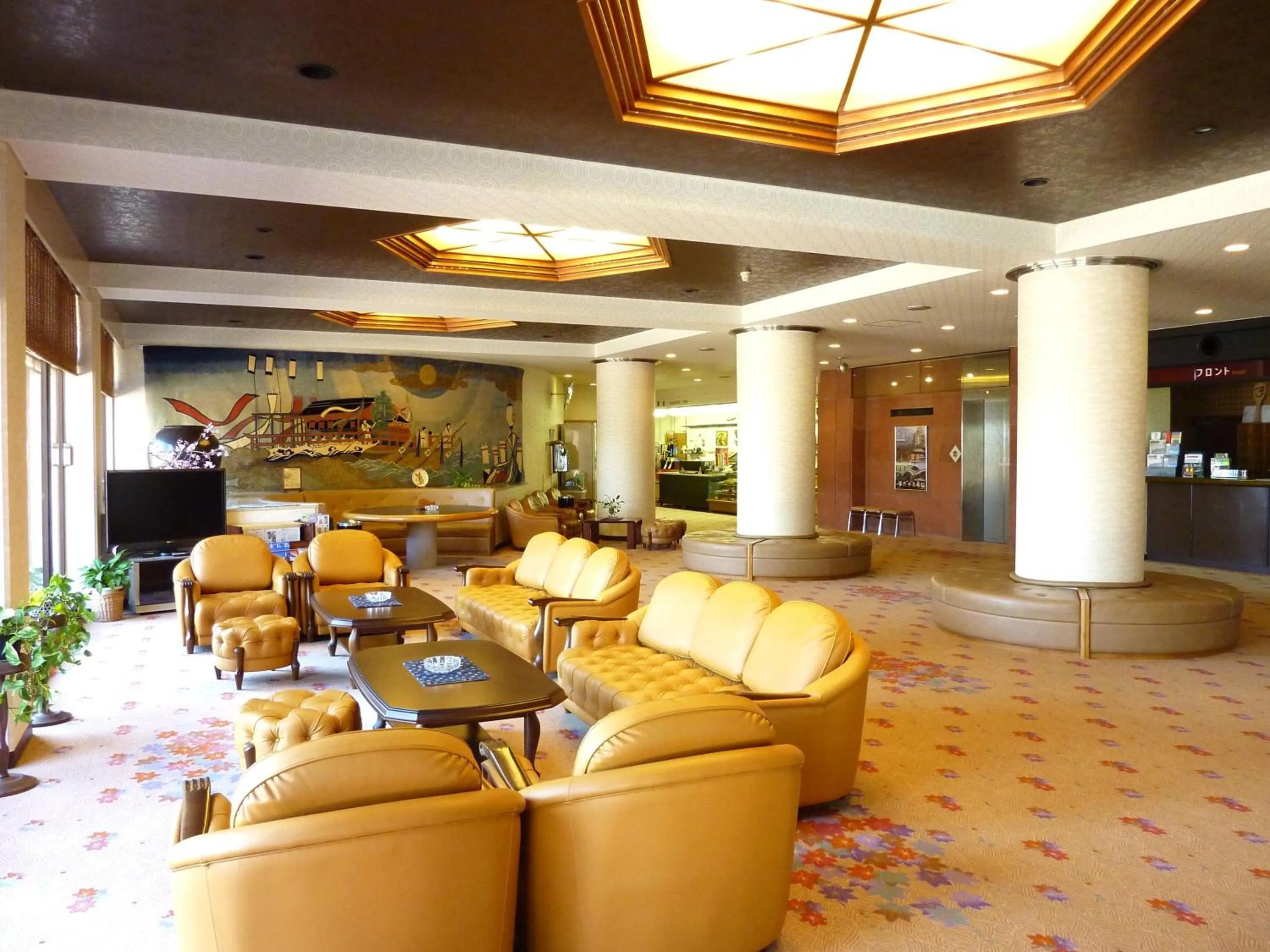 Lobby or reception in Miyajima Seaside Hotel