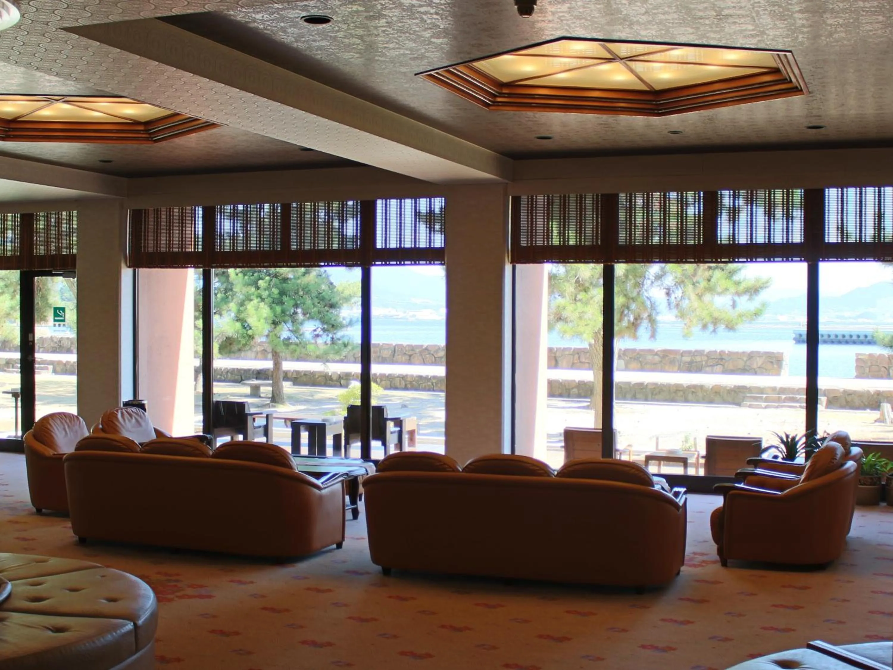 Lobby or reception in Miyajima Seaside Hotel