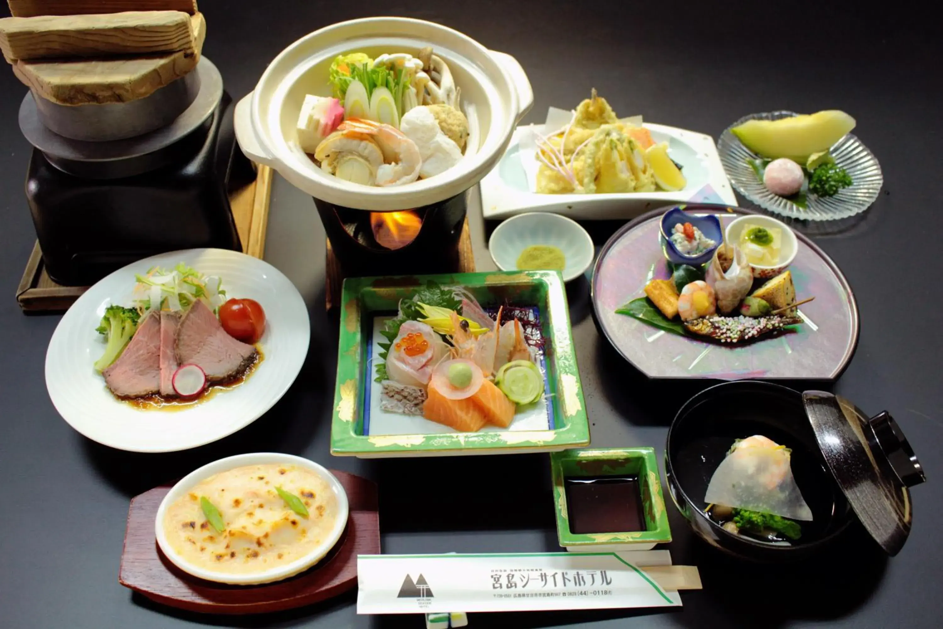 Food in Miyajima Seaside Hotel Food in Miyajima Seaside Hotel