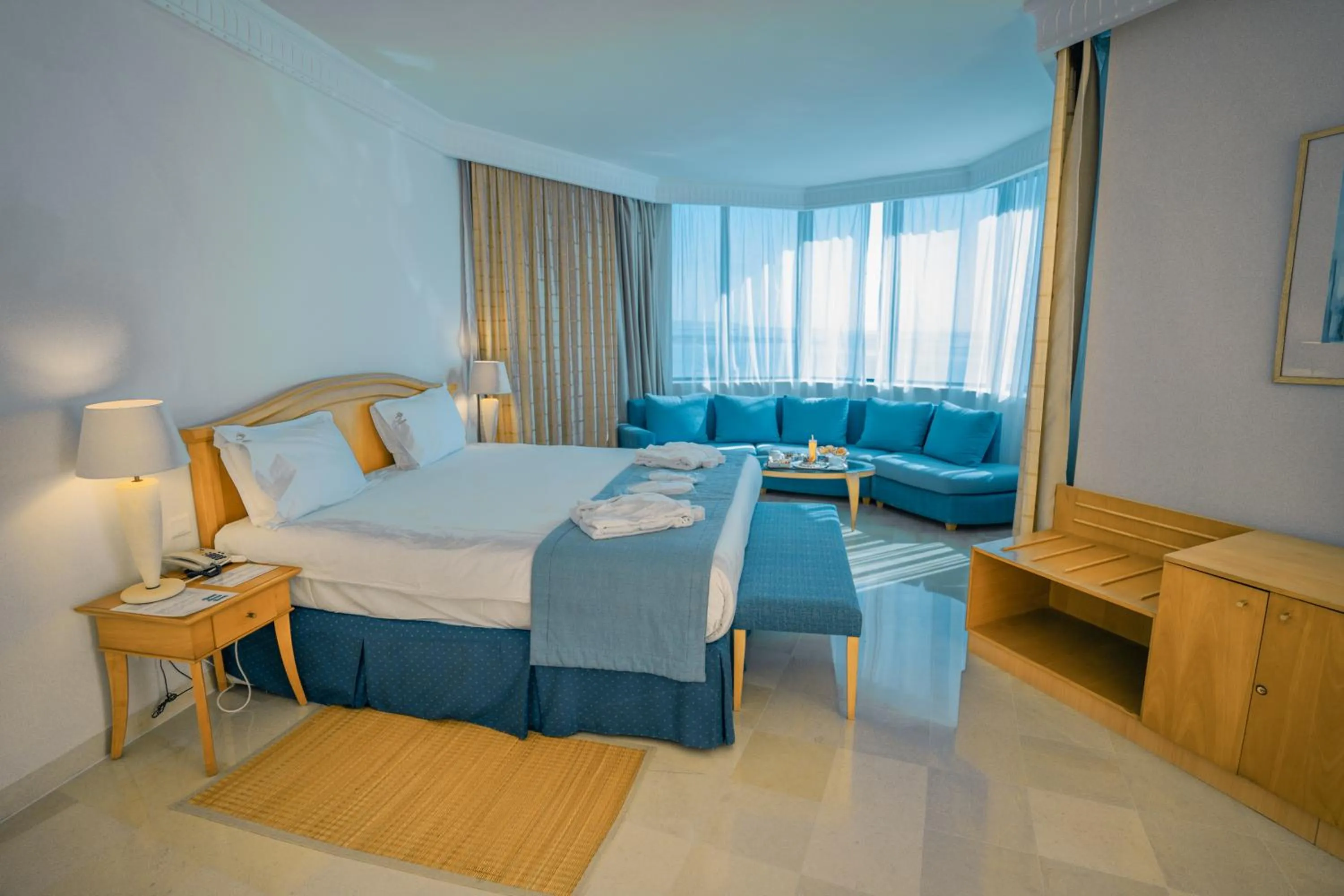 Bed in Vincci Saphir Palace & Spa