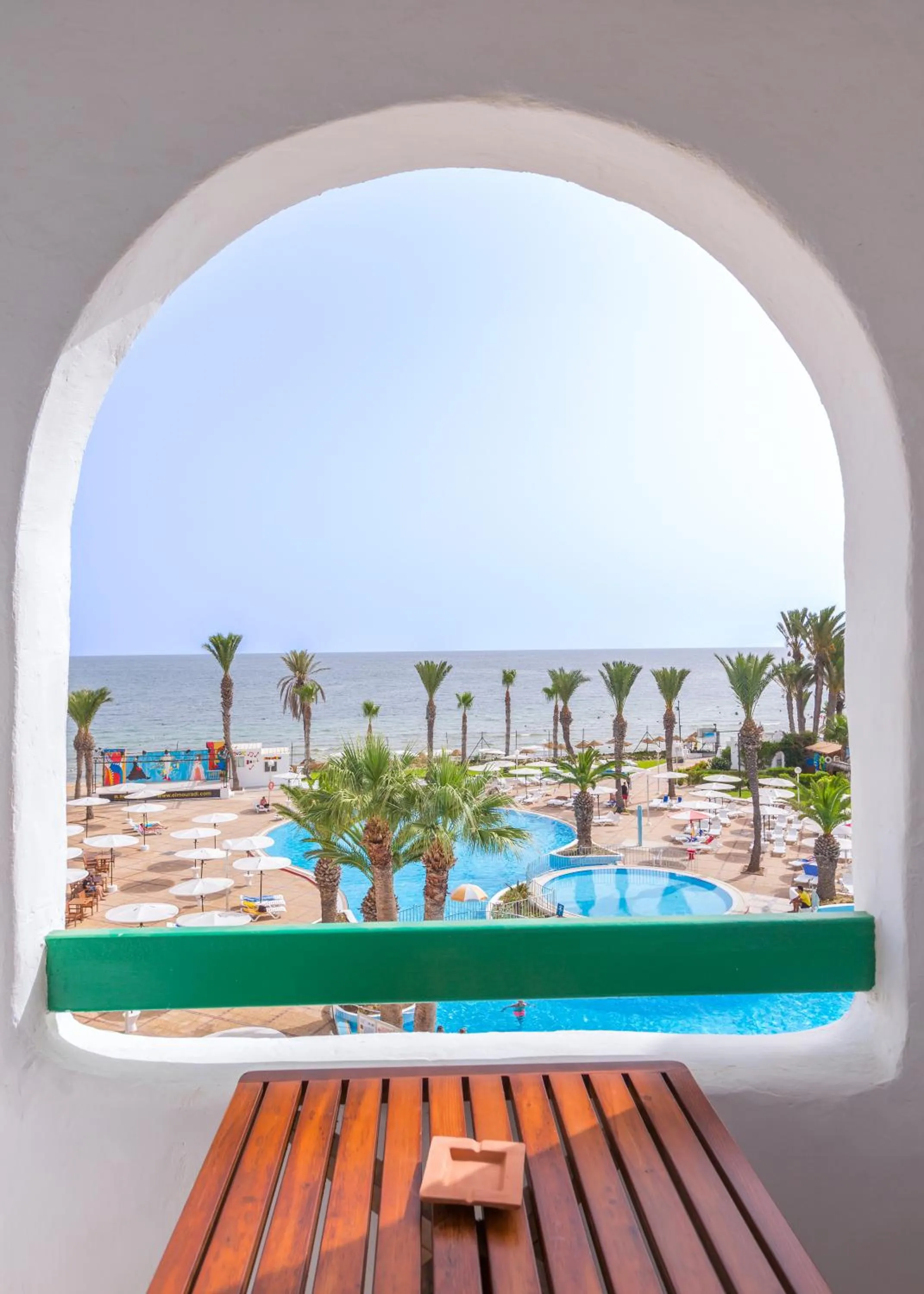 Pool view in El Mouradi Skanes