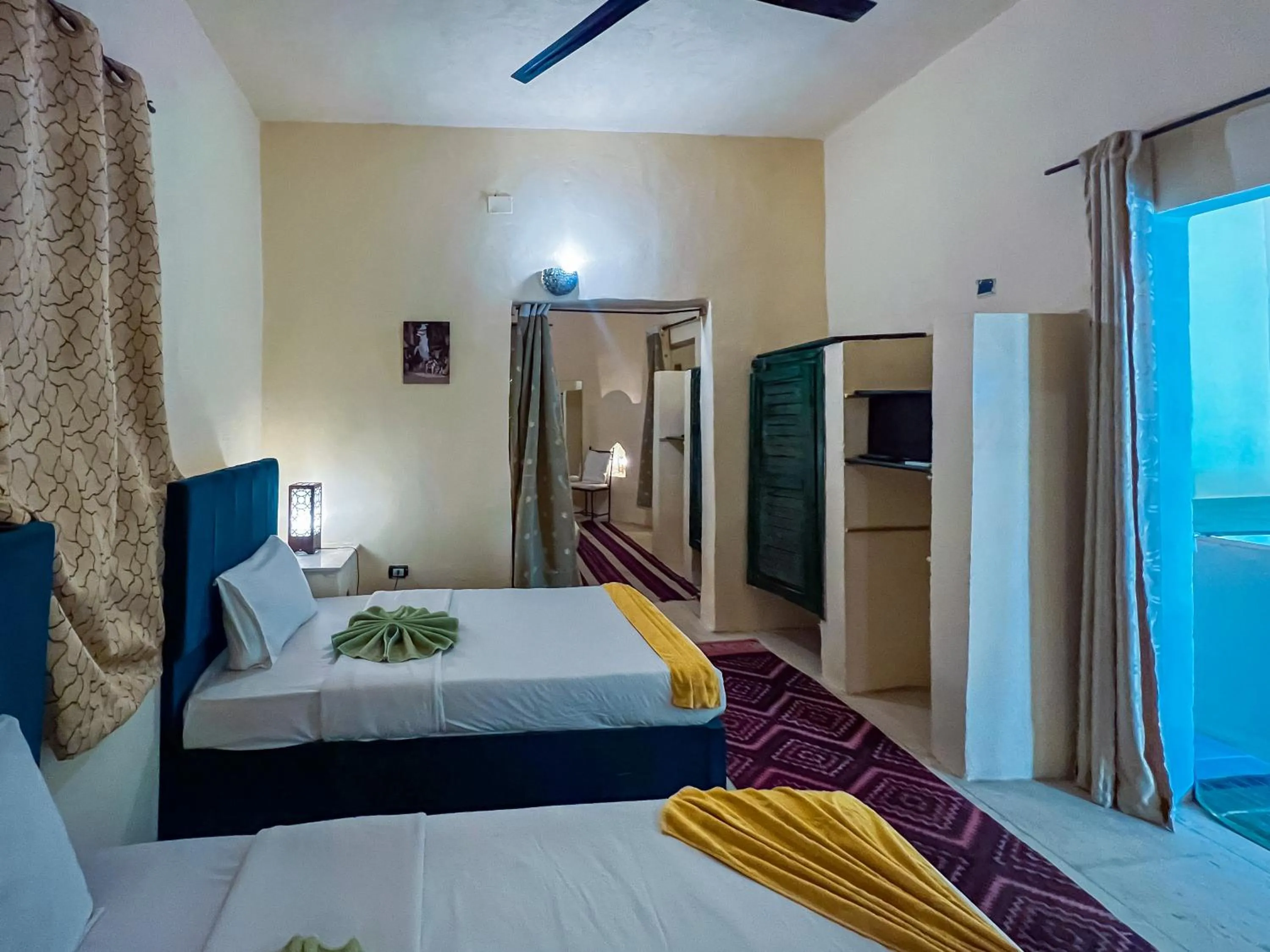 Bed in Siwa Shali Resort