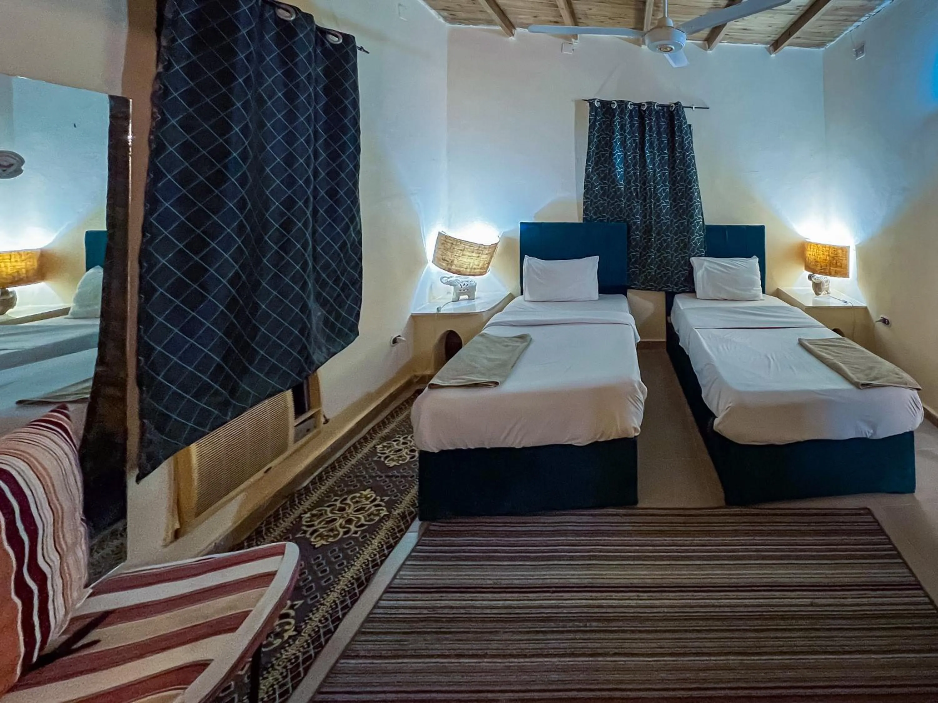 Bed in Siwa Shali Resort