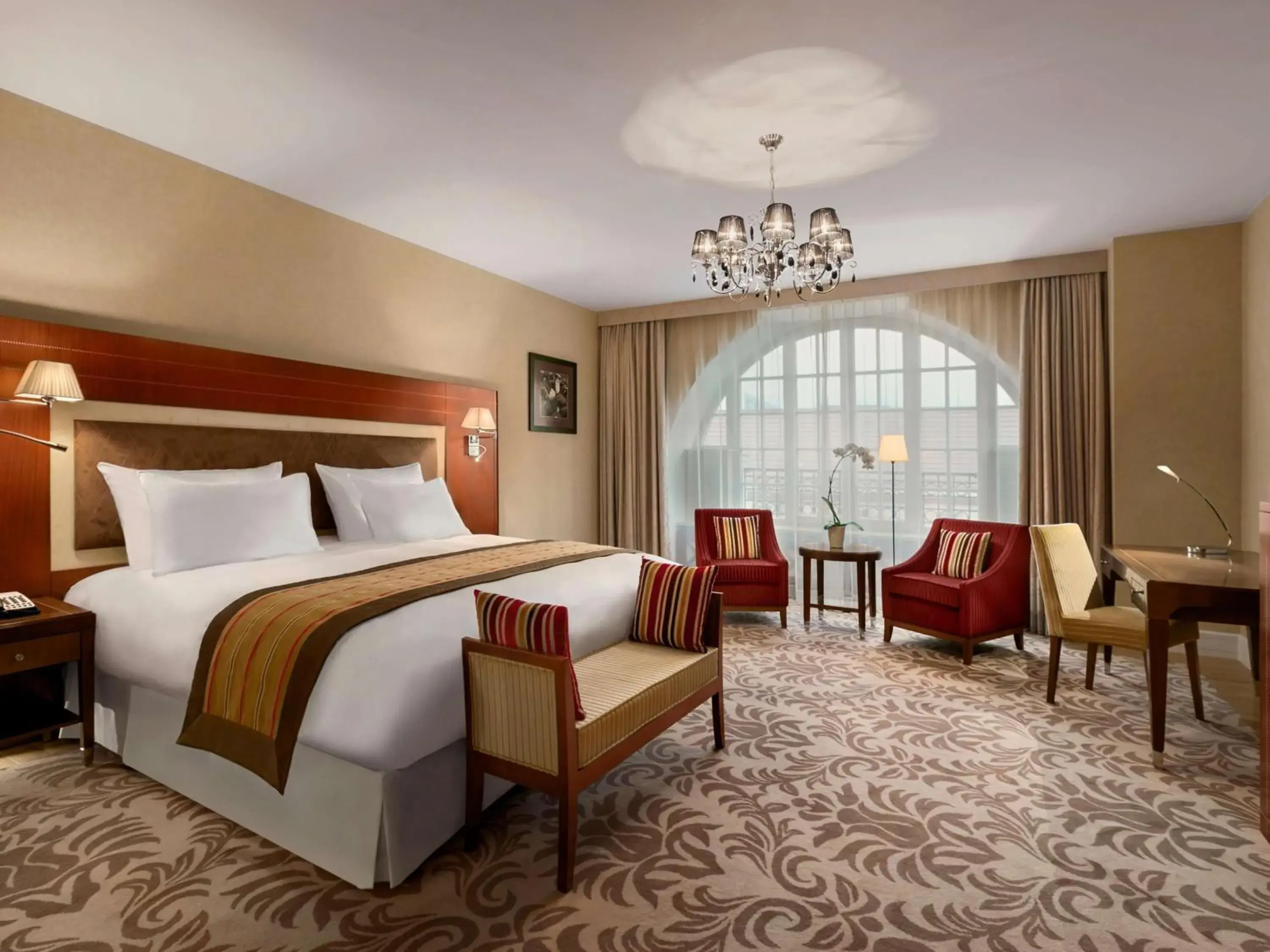 Bedroom, Bed in Grand Hotel Kempinski Vilnius Bedroom, Bed in Grand Hotel Kempinski Vilnius