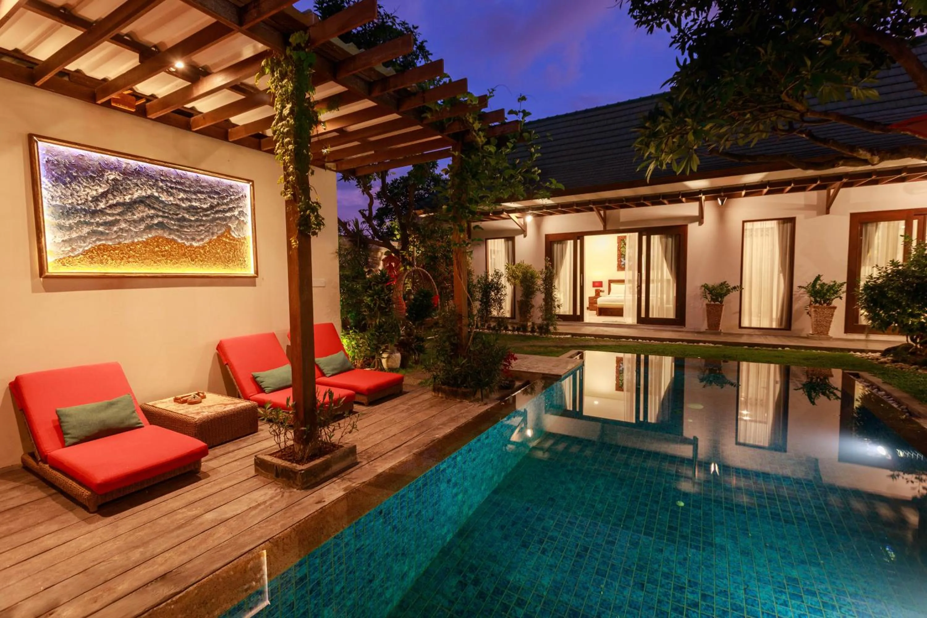 Patio in Delight ART Villas