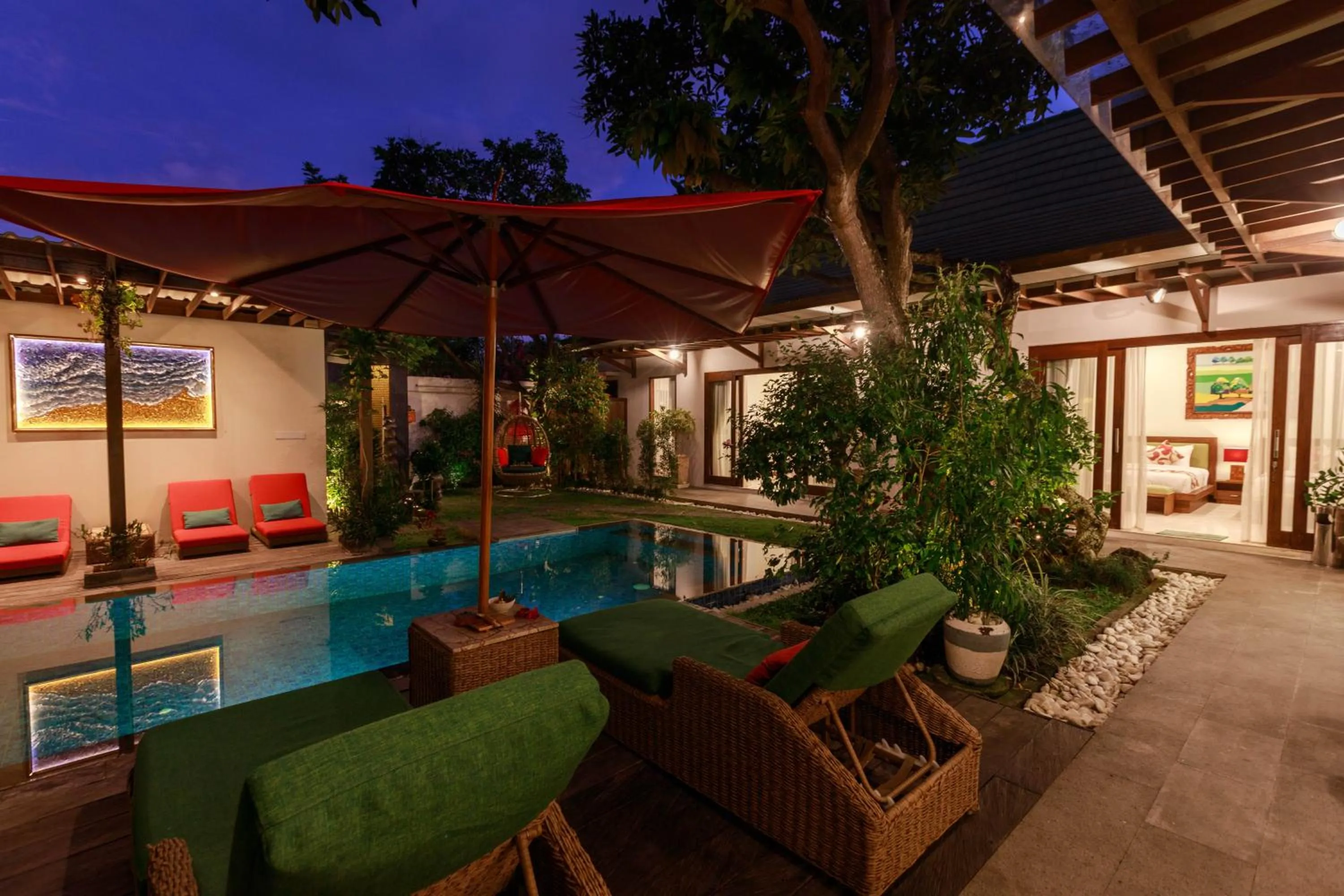 Patio in Delight ART Villas