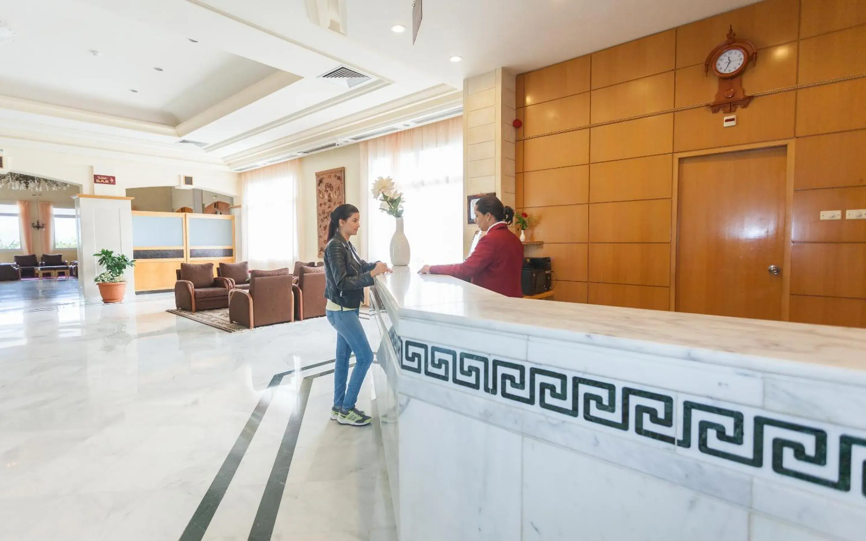 Lobby or reception in El Mouradi Hammam Bourguiba Lobby or reception in El Mouradi Hammam Bourguiba