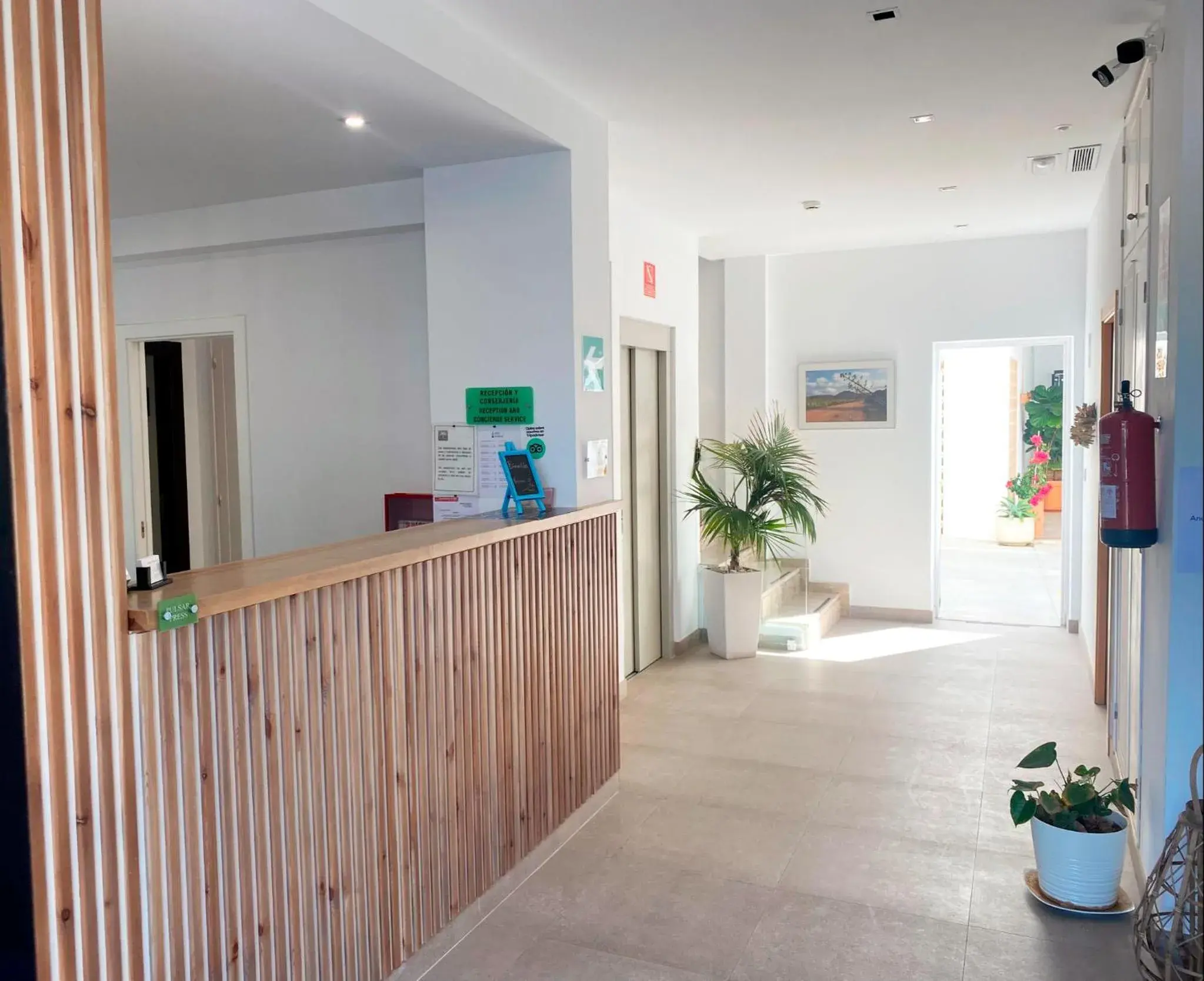 Lobby or reception in Hotel Senderos Lobby or reception in Hotel Senderos