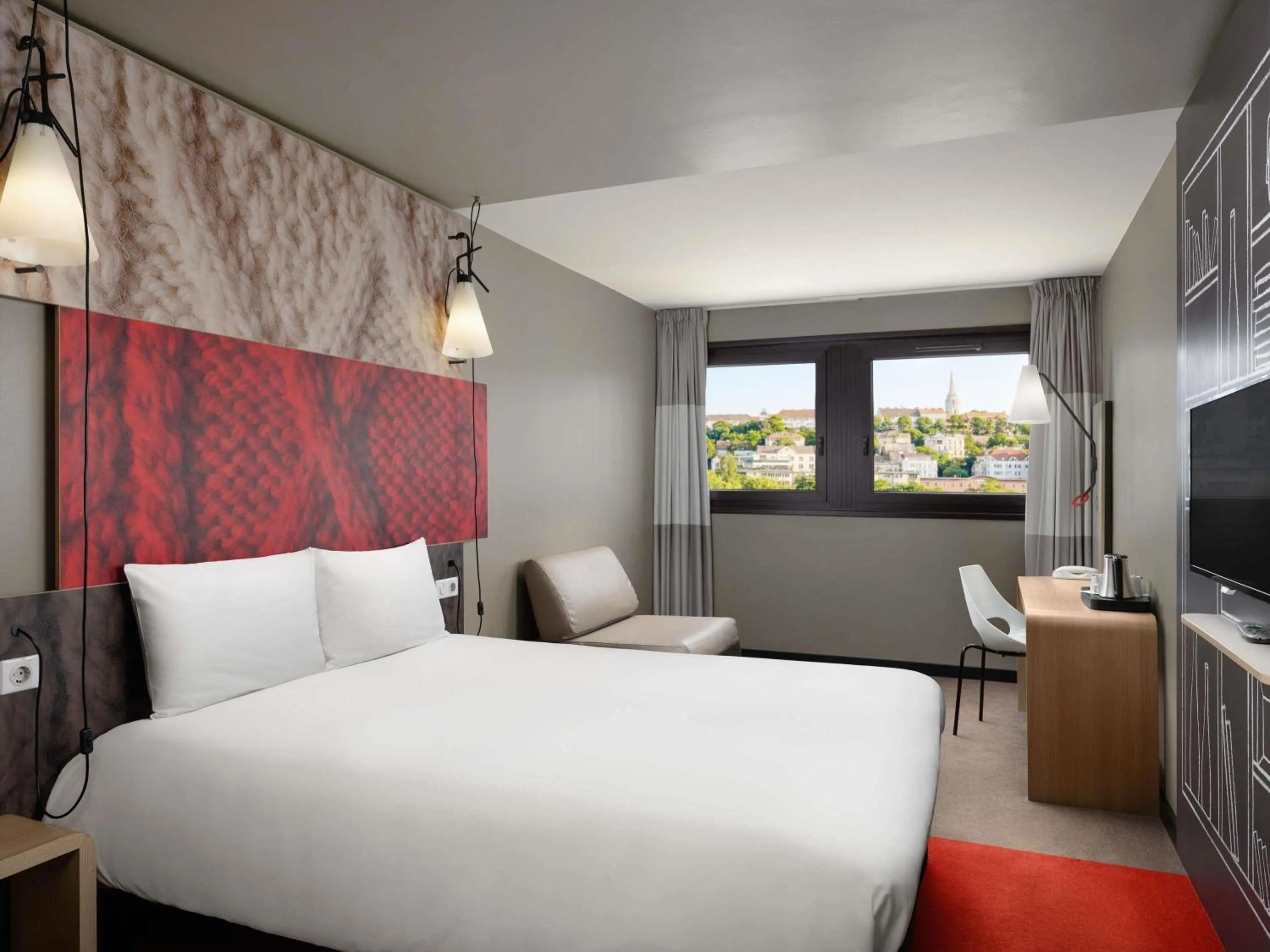 Bedroom, Bed in ibis Budapest Castle Hill