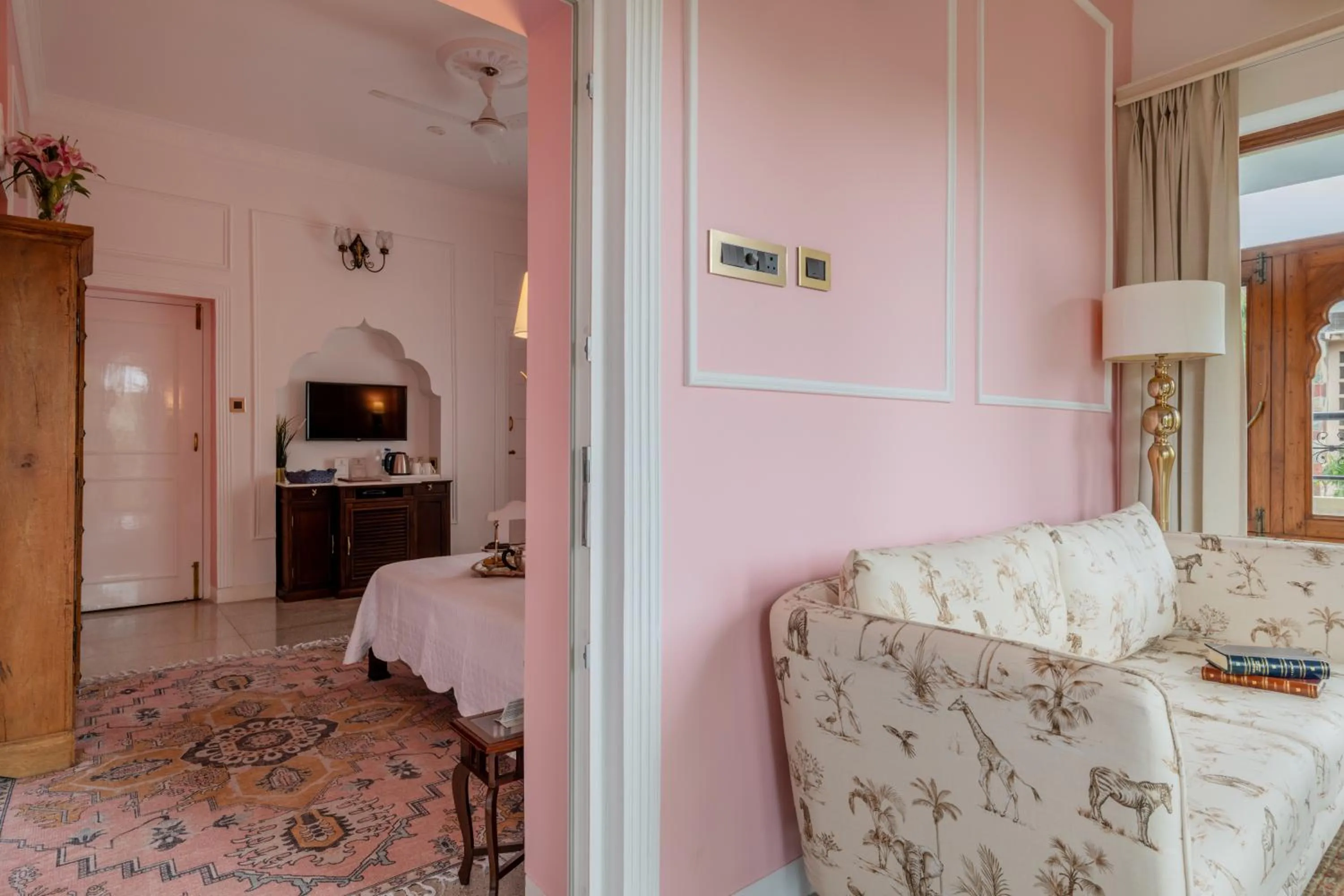 View (from property/room), Bed in Dera Rawatsar - Heritage Hotel