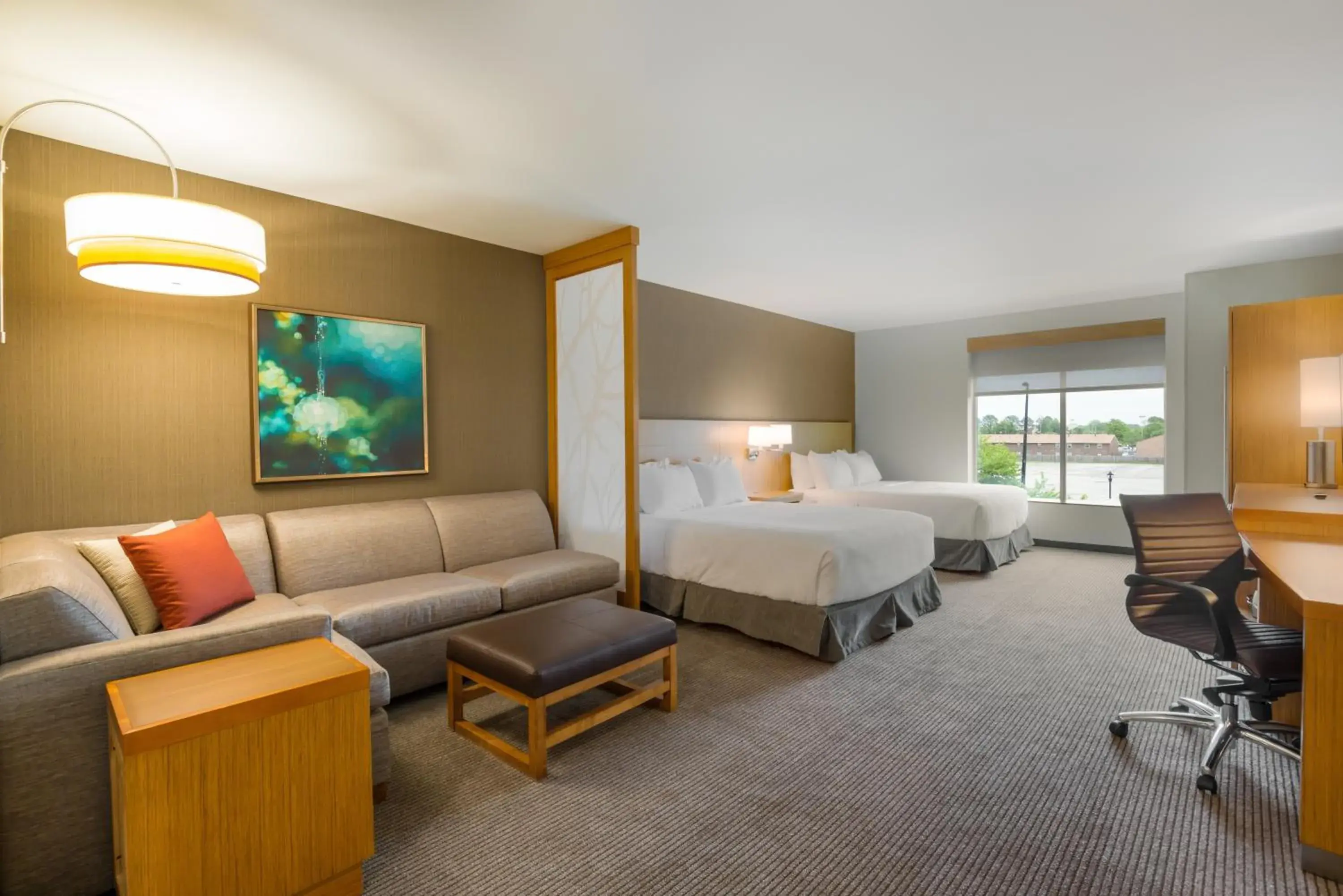 Bed in Hyatt Place Hampton Convention Center Bed in Hyatt Place Hampton Convention Center