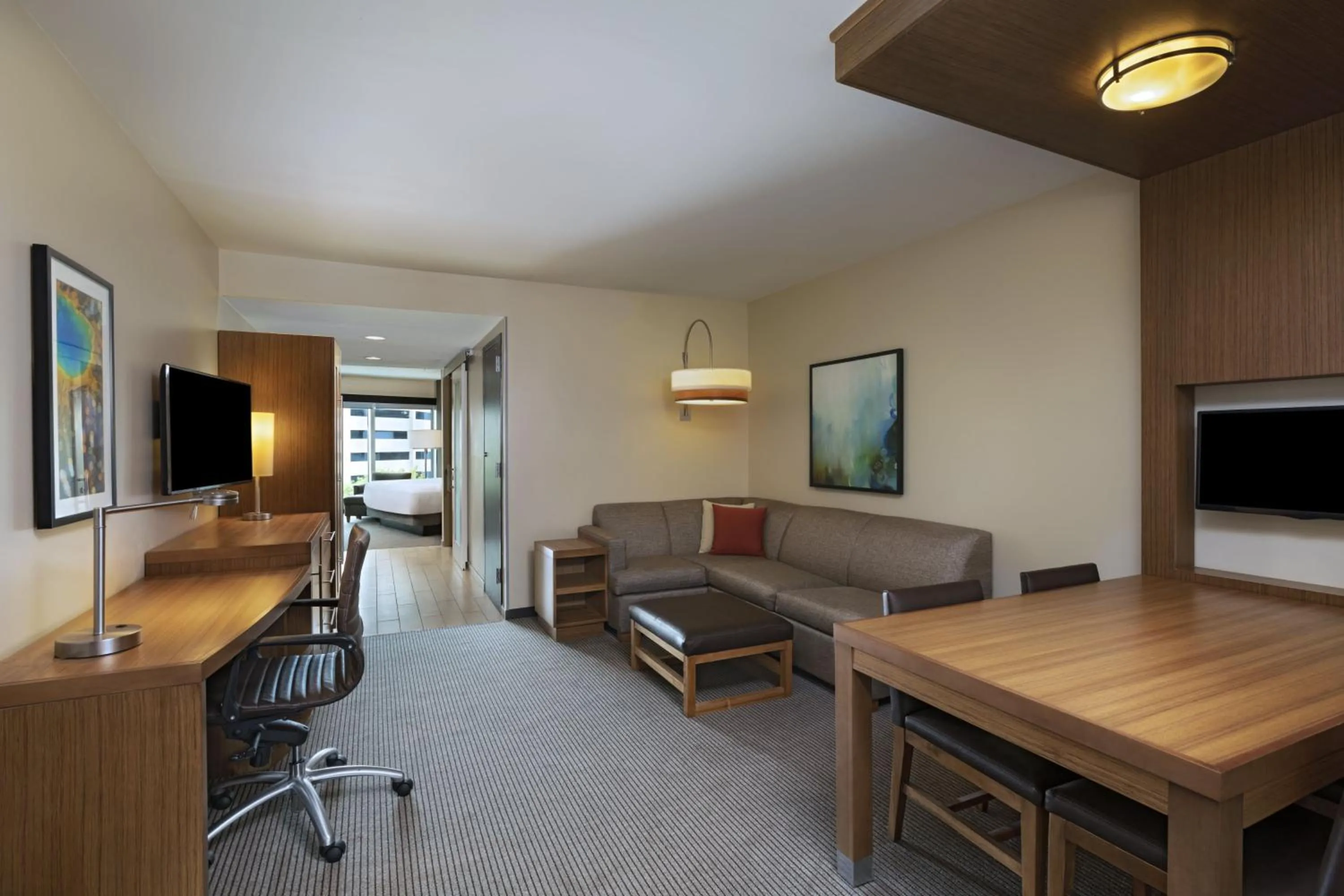 Living room in Hyatt Place Greensboro Downtown