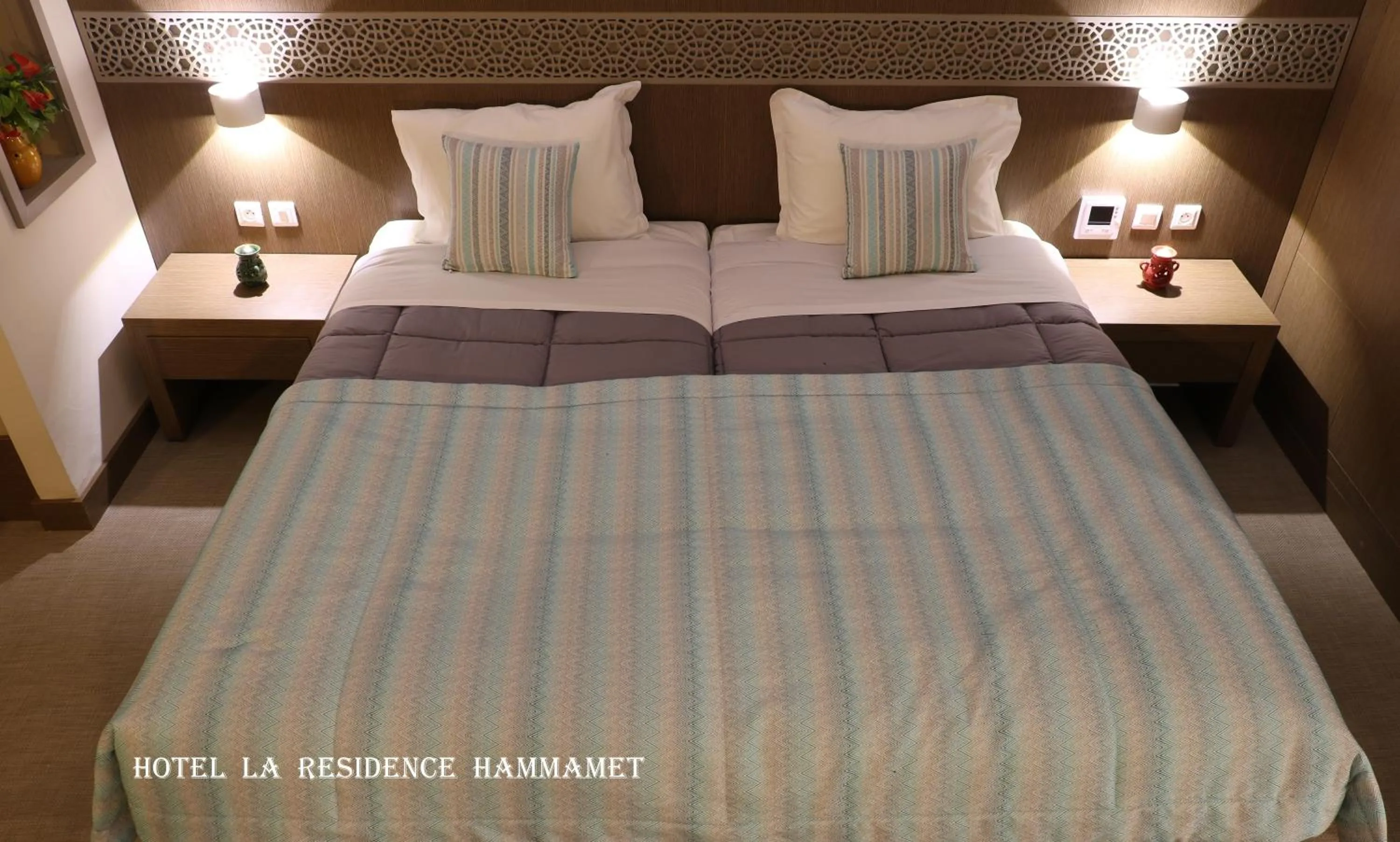 Bed in Hotel La Residence Hammamet