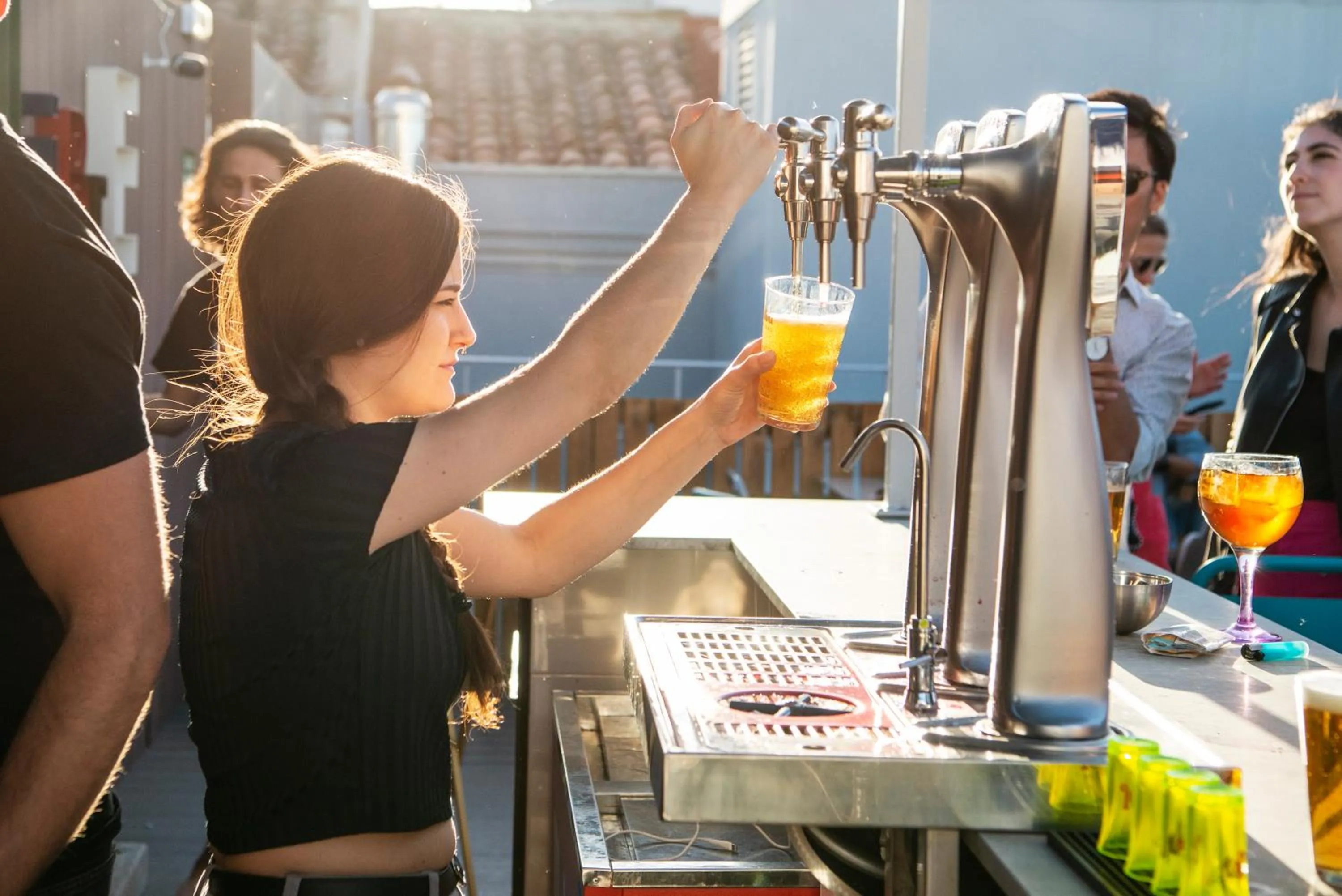 Alcoholic drinks in Safestay Madrid Central