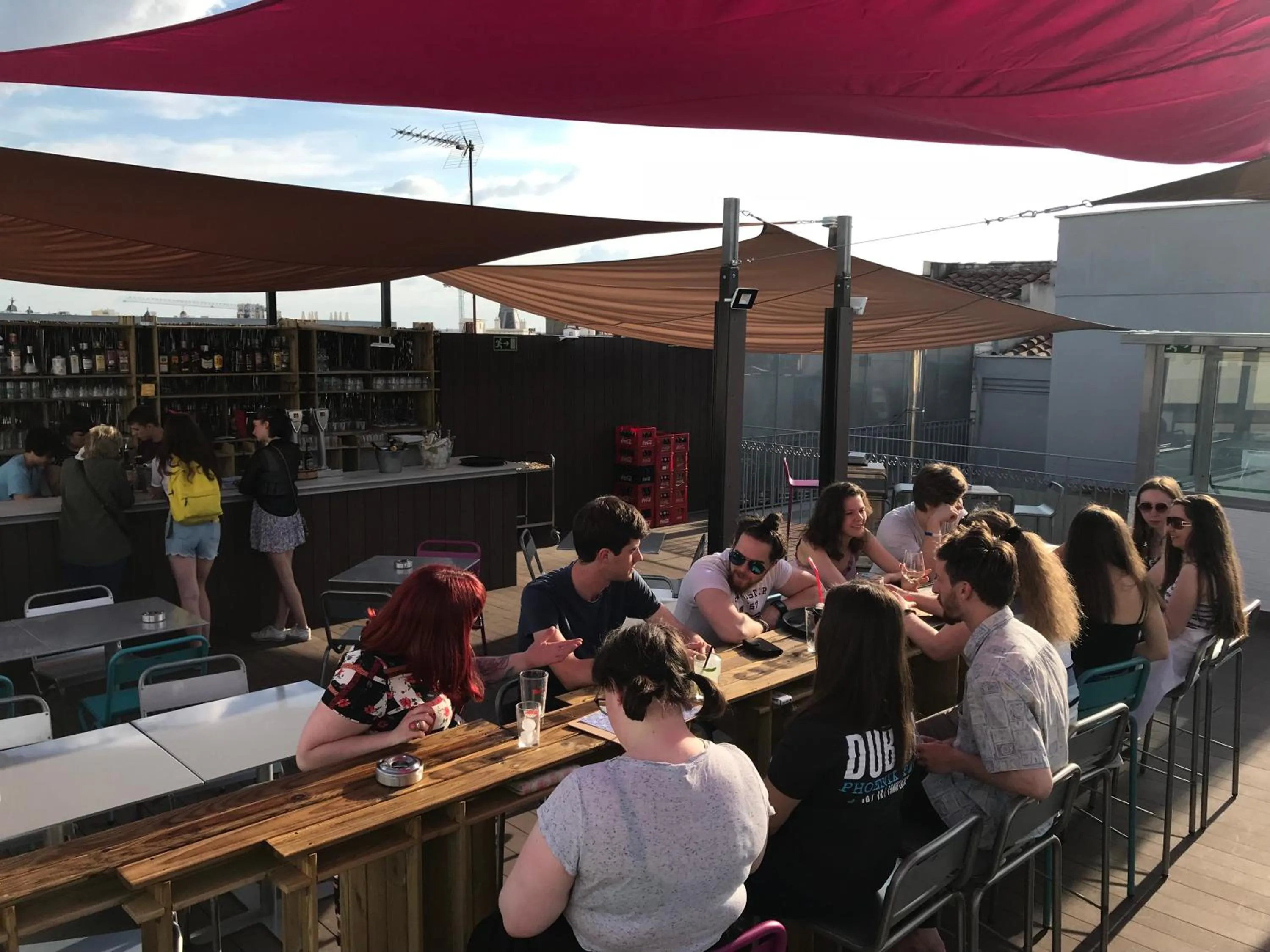 Balcony/Terrace in Safestay Madrid Central