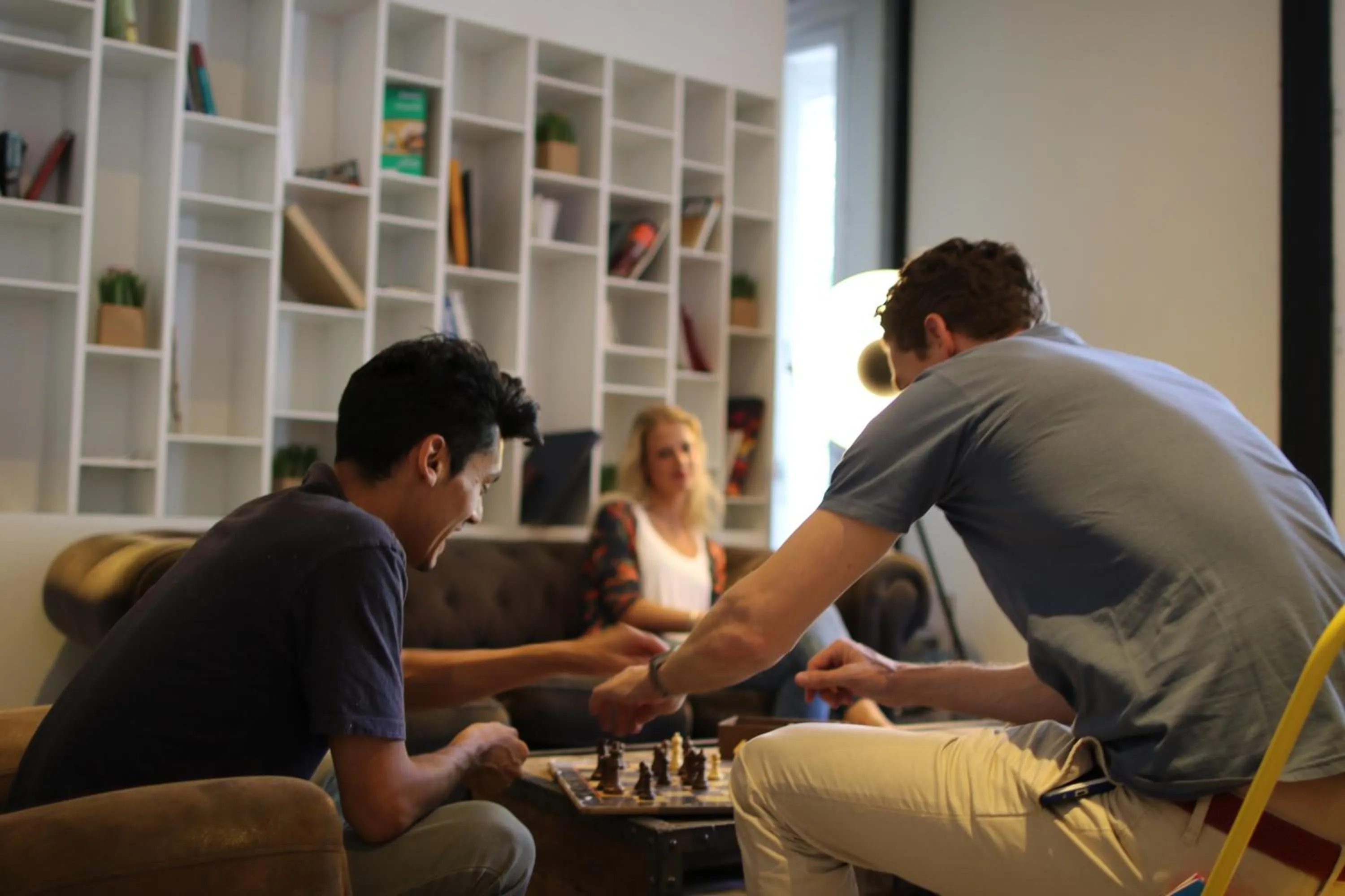 Library in Safestay Madrid Central