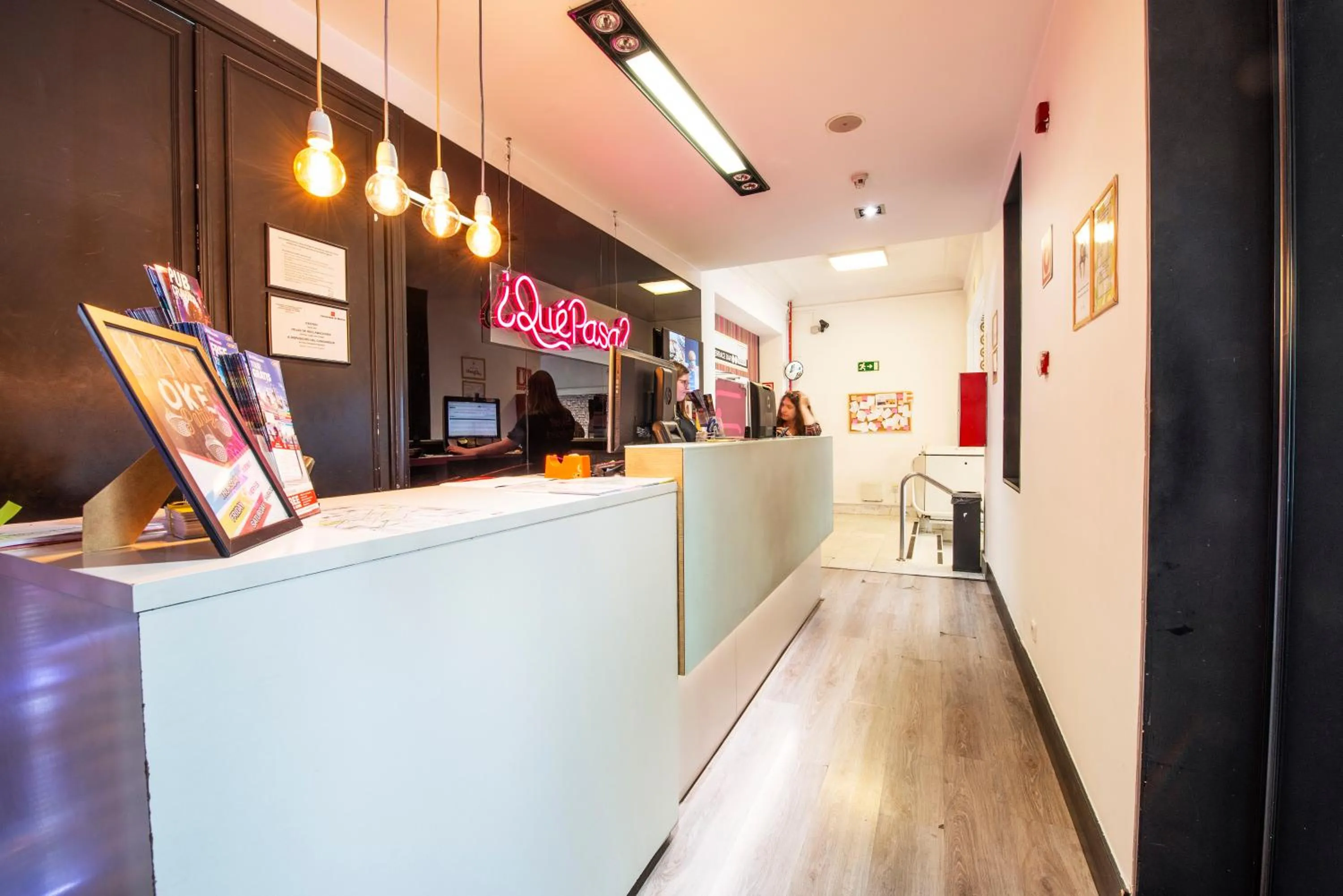 Lobby or reception in Safestay Madrid Central