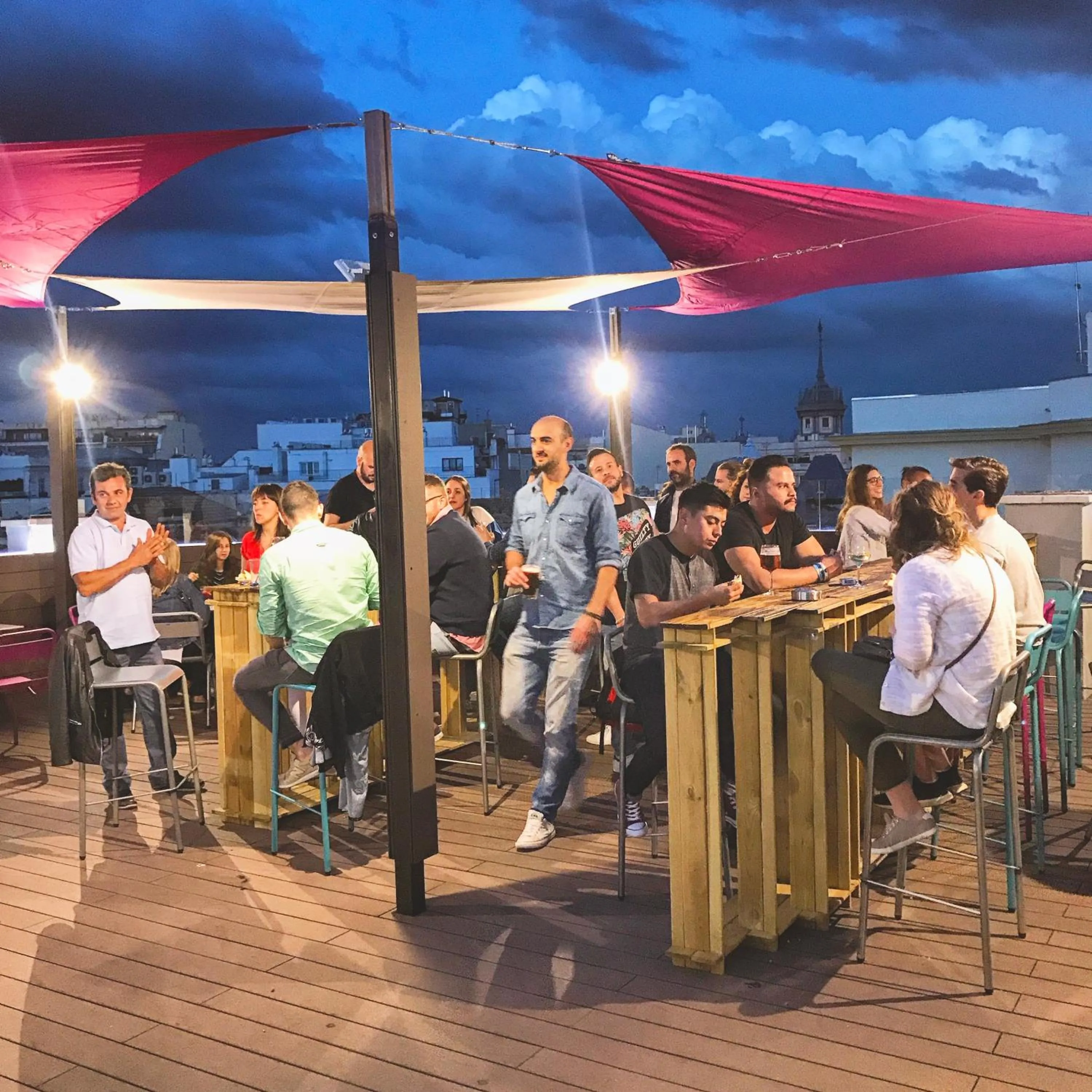 Balcony/Terrace in Safestay Madrid Central