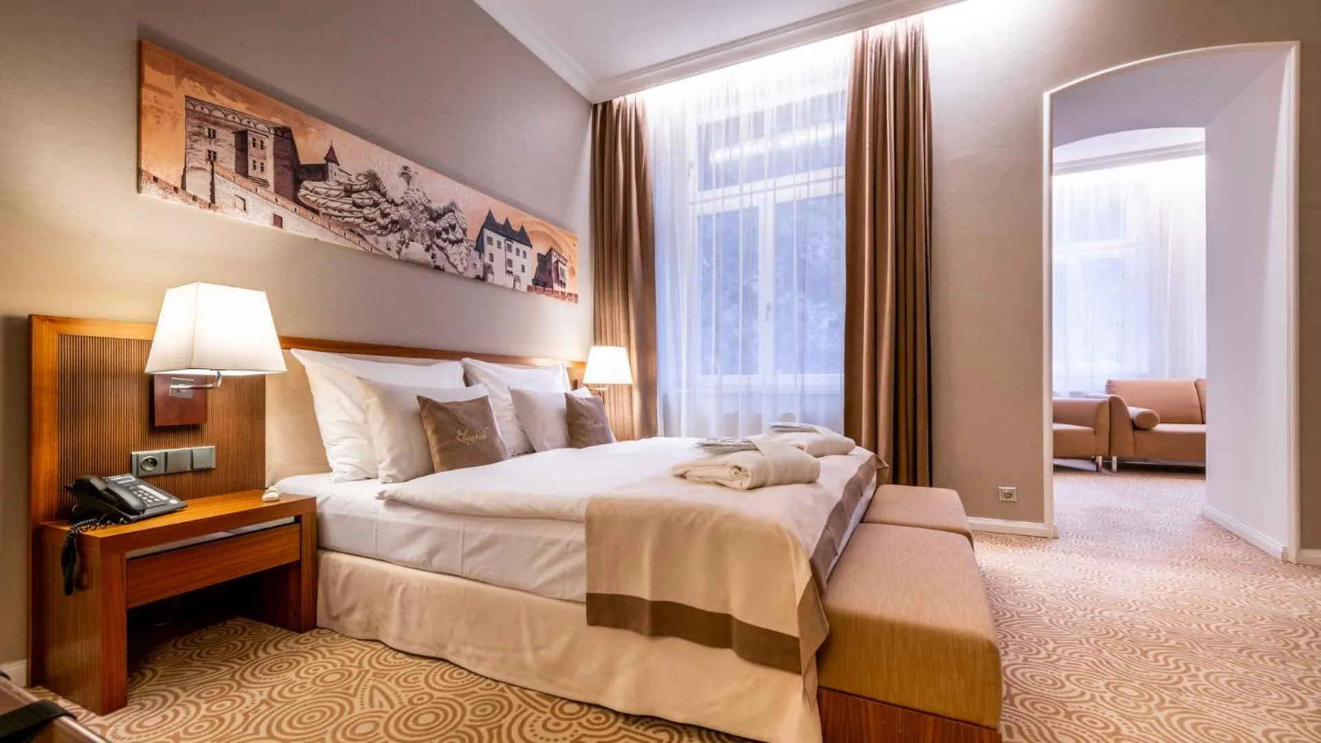 Bed in Hotel Elizabeth