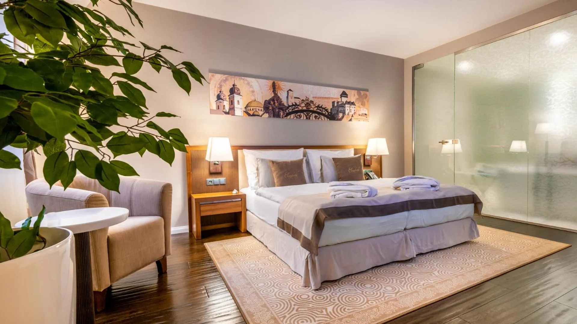 Bed in Hotel Elizabeth