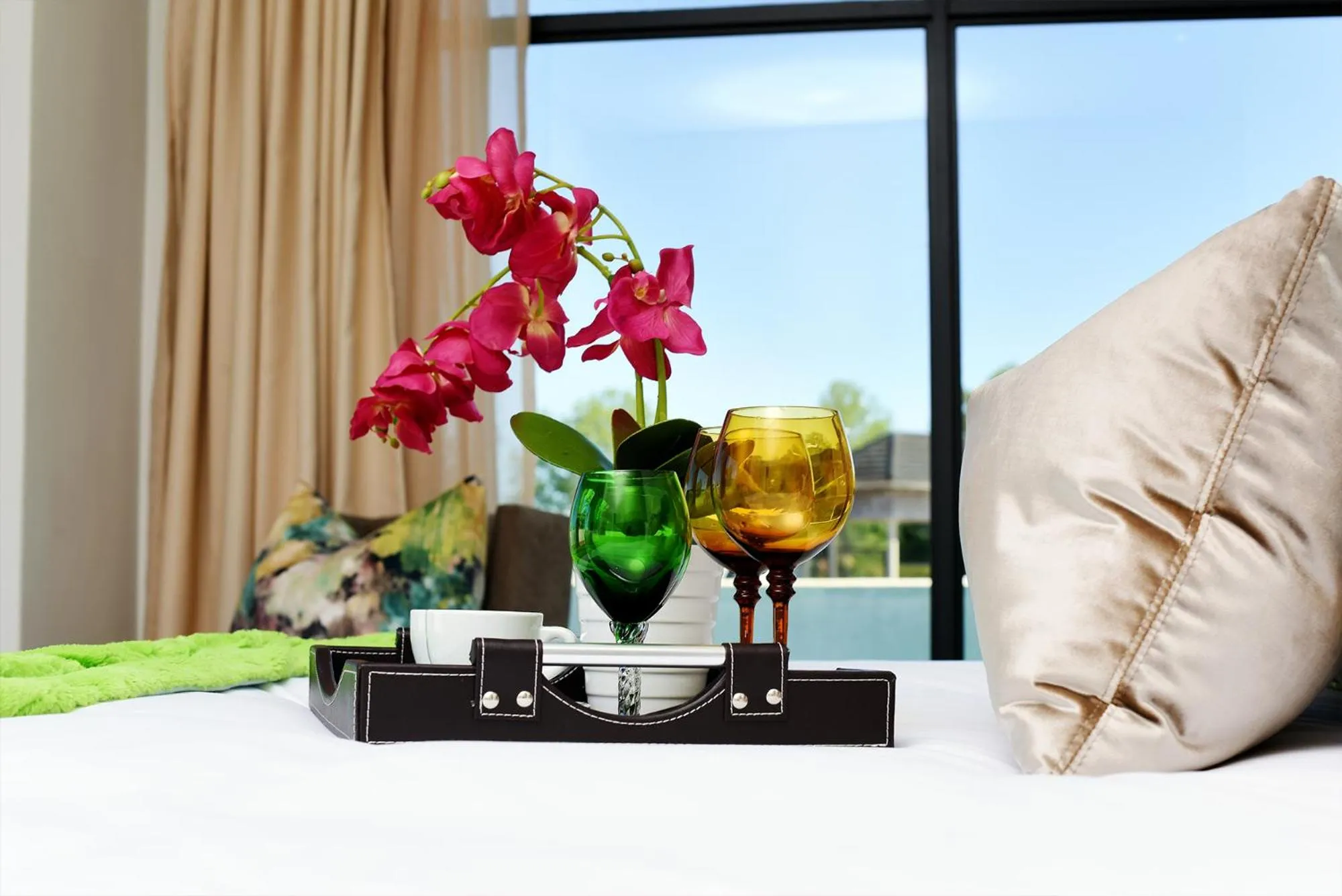 Bed in Aloe Lifestyle Hotel