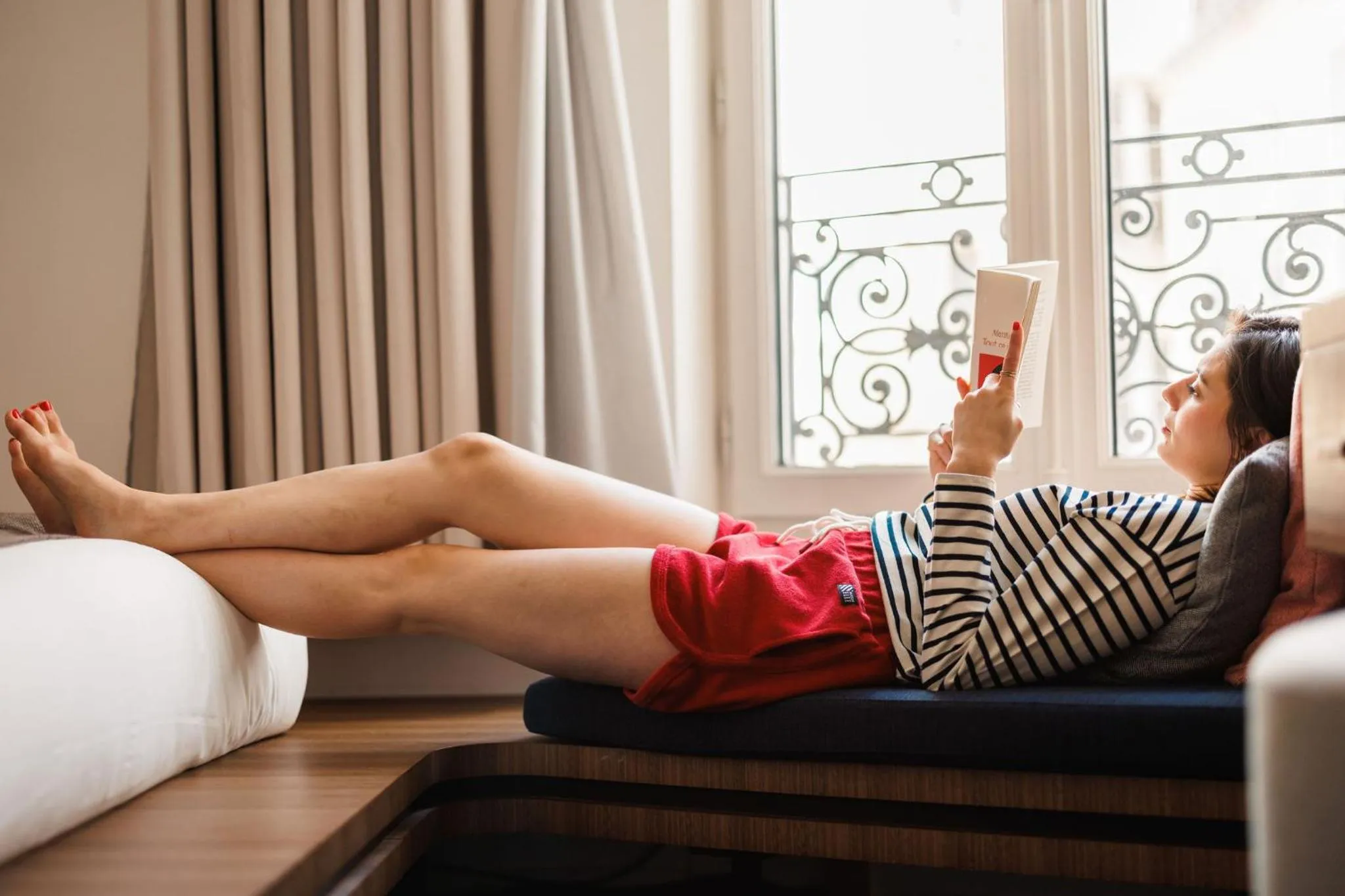 Inner courtyard view in Maison ELLE Paris