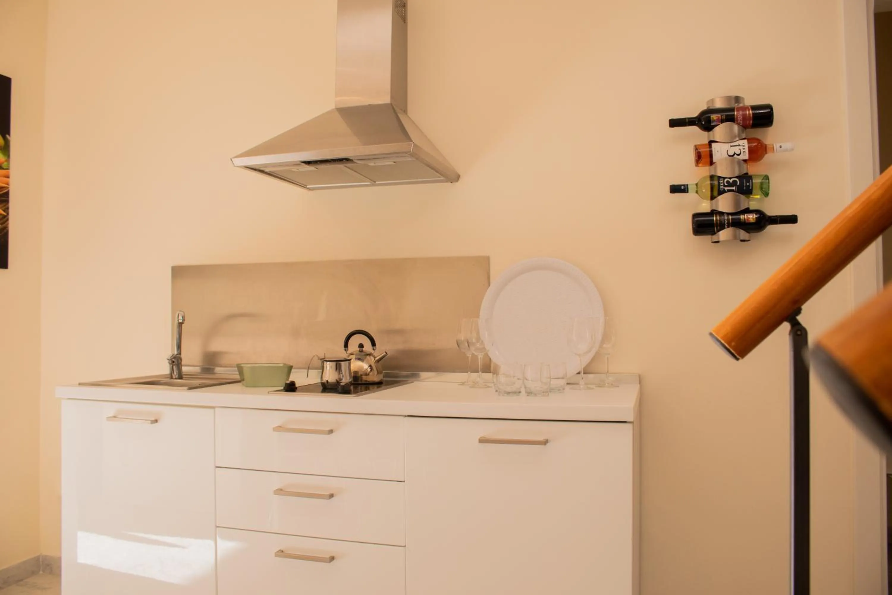 Kitchen or kitchenette in Apollo Suites