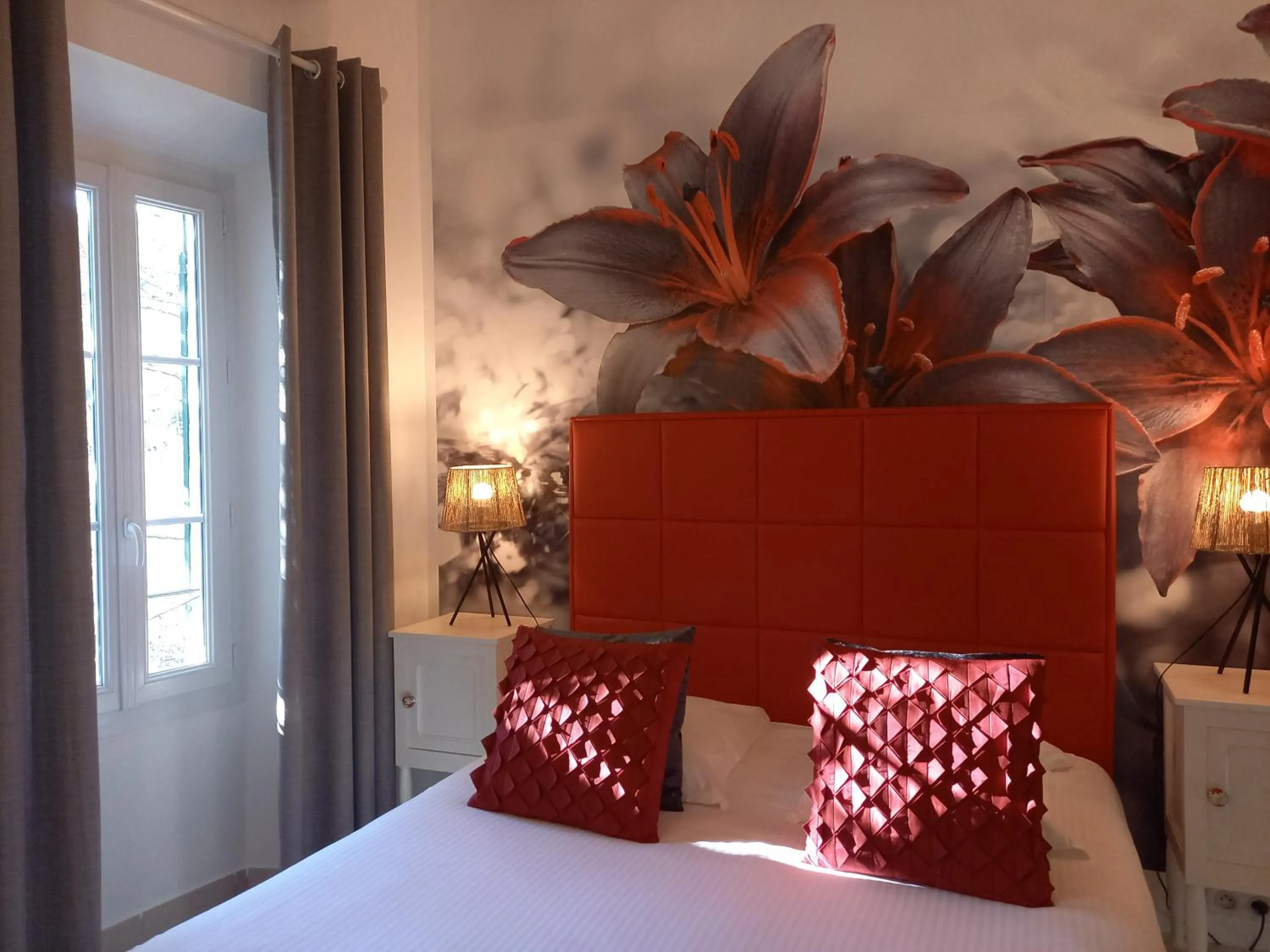 Bed in Hôtel Restaurant Notre Dame