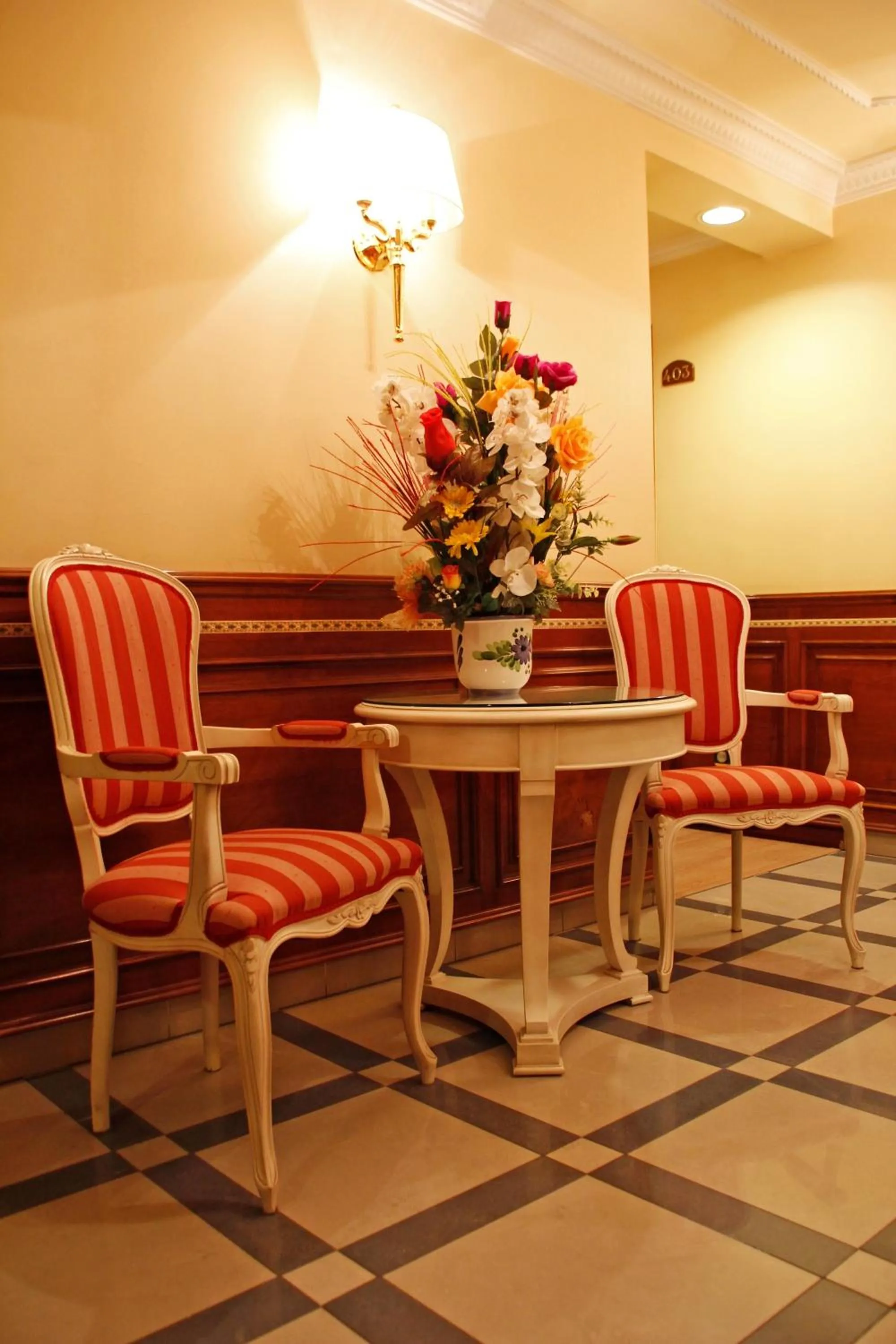 Lobby or reception in Hostal Victoria II