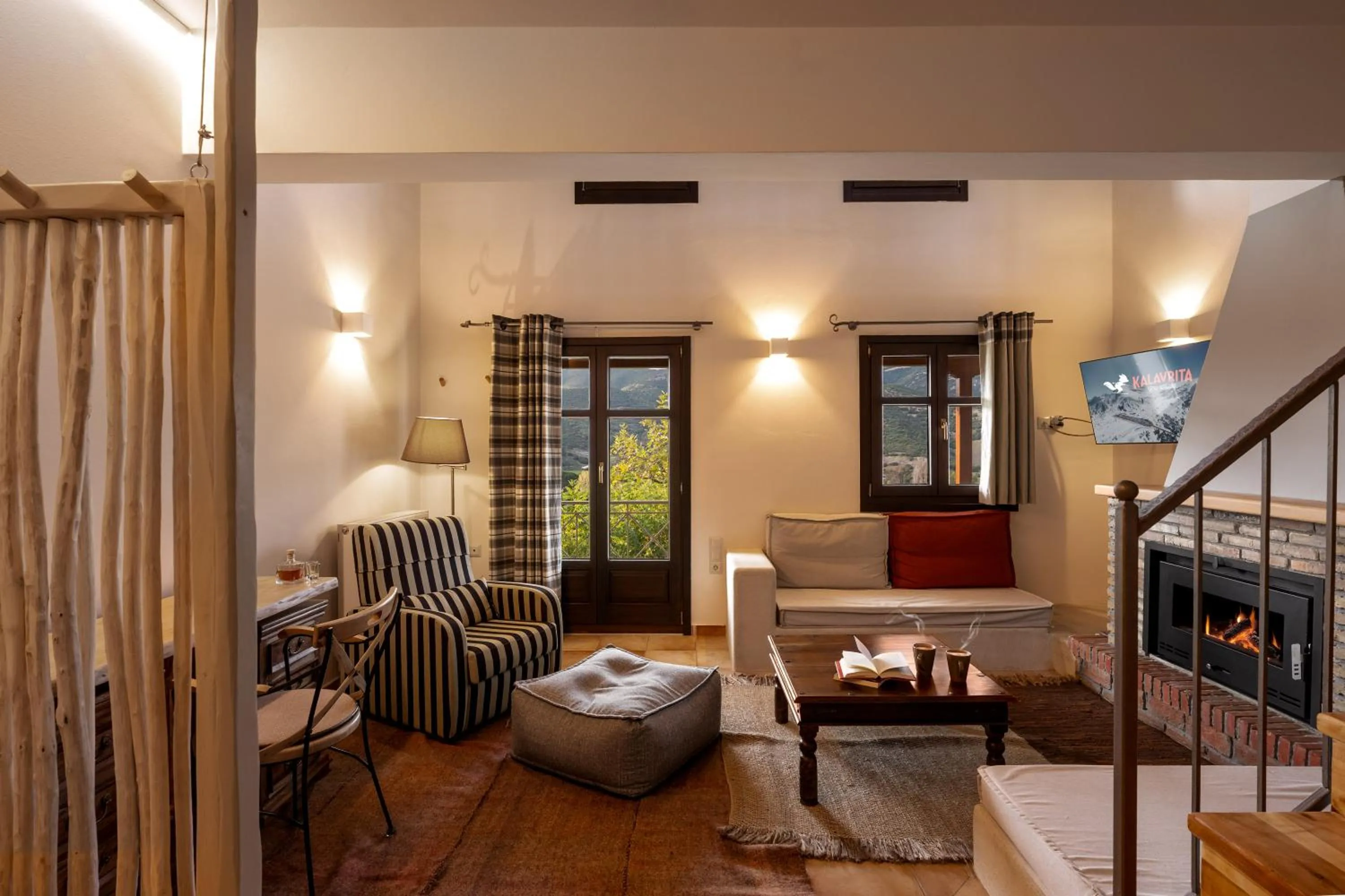 Living room in Kalavrita Botanica Hotel & SPA